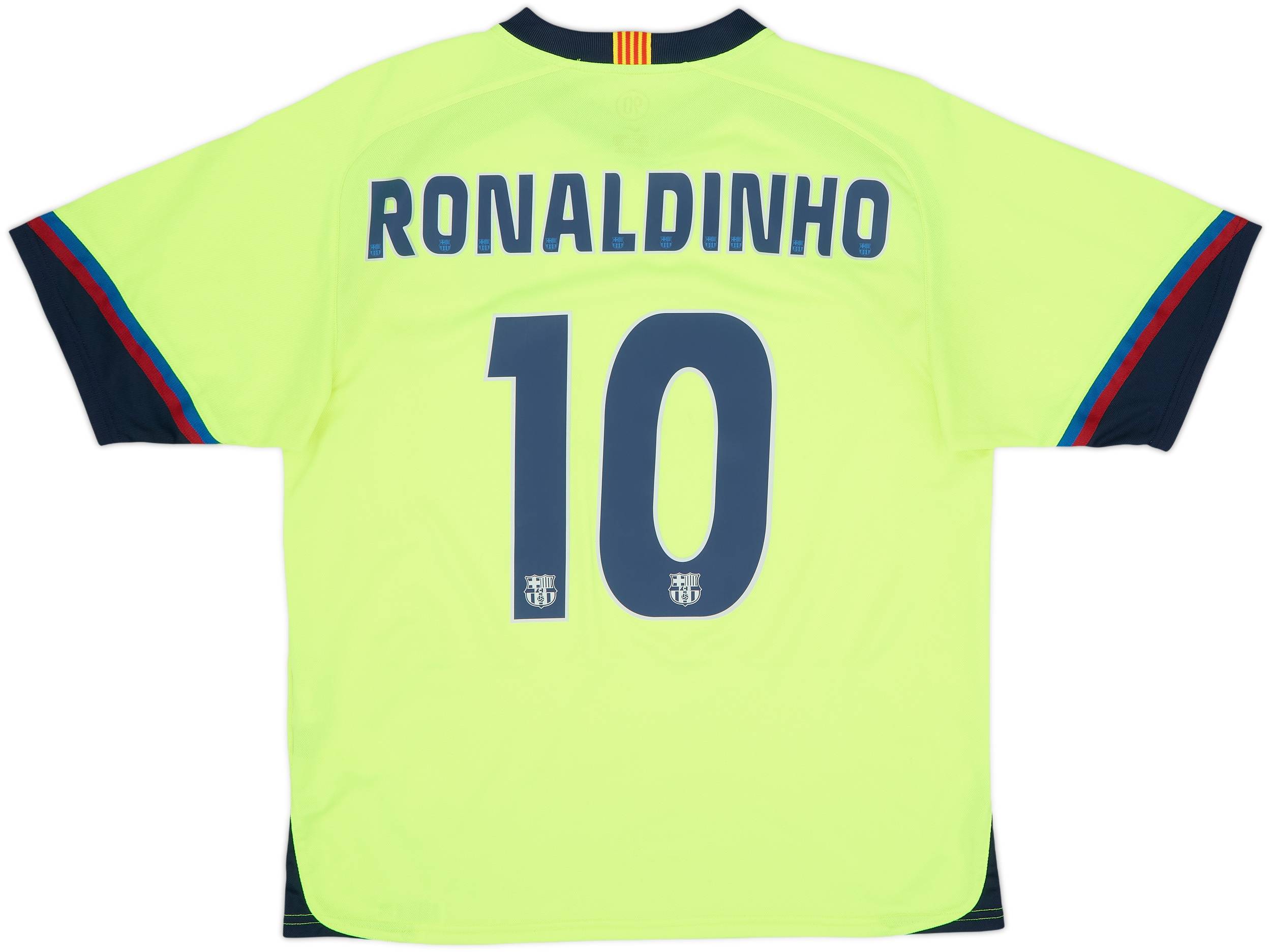 2005-06 Barcelona Basic Away Shirt Ronaldinho #10 - 8/10 - (M)
