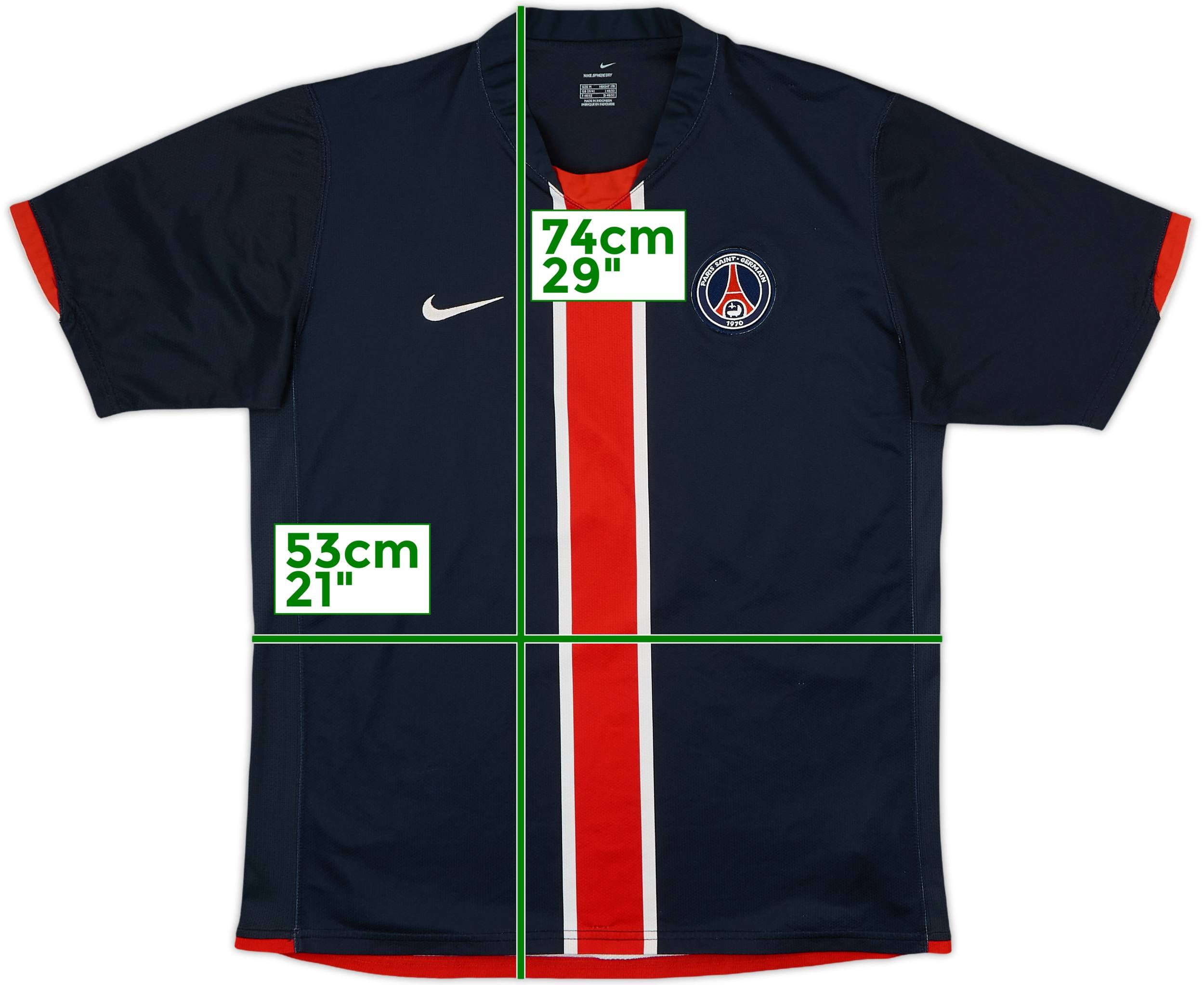 【正規品】NIKE PSG 06/07 ユニフォーム 2006-07 Paris Saint-Germain Home Shirt - 8/10 - (M)