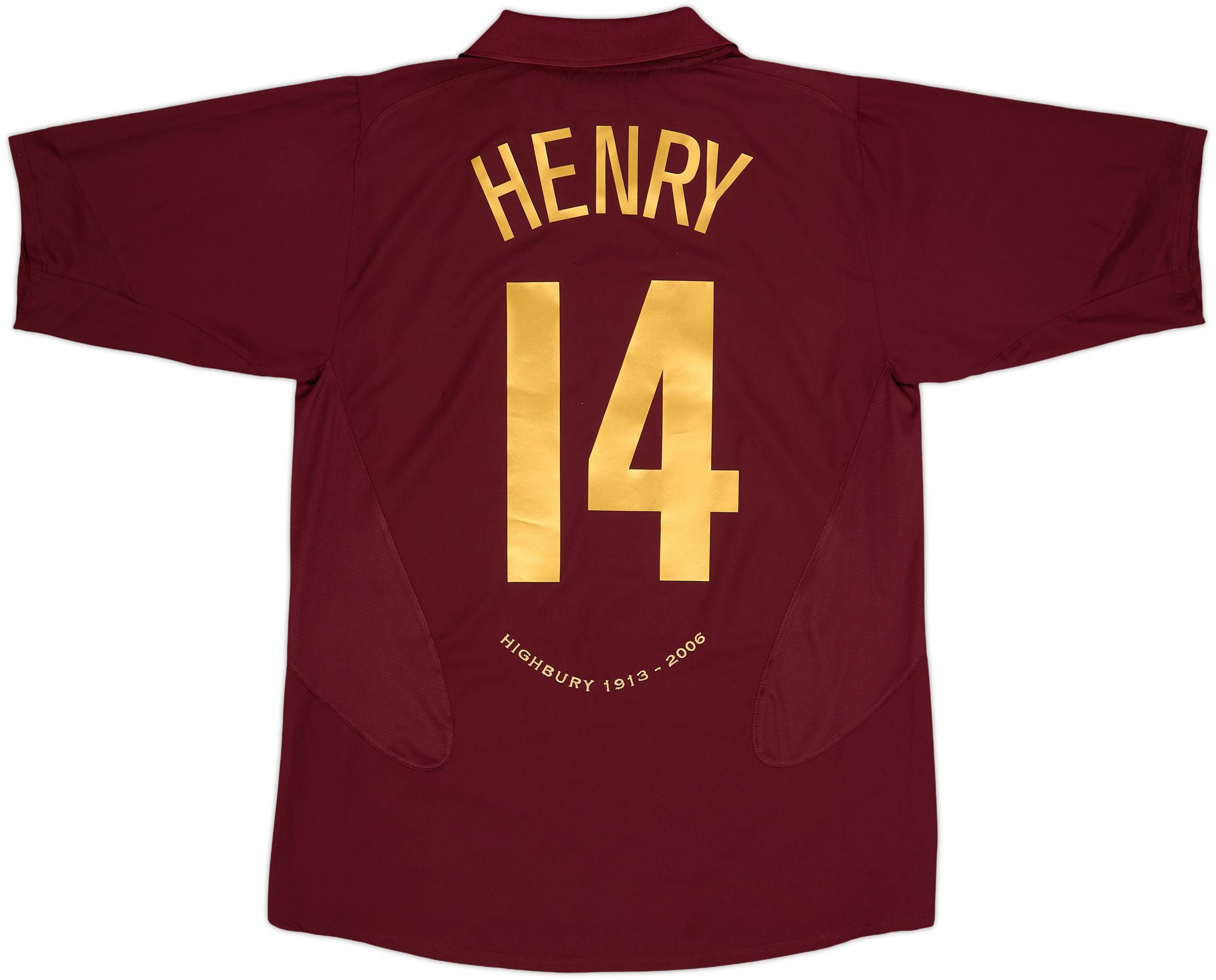 Arsenal アンリ 14番 長袖 ユニフォーム 2005-2006 2005-06 Arsenal Home Shirt Henry #14 - 8/10 - (L)