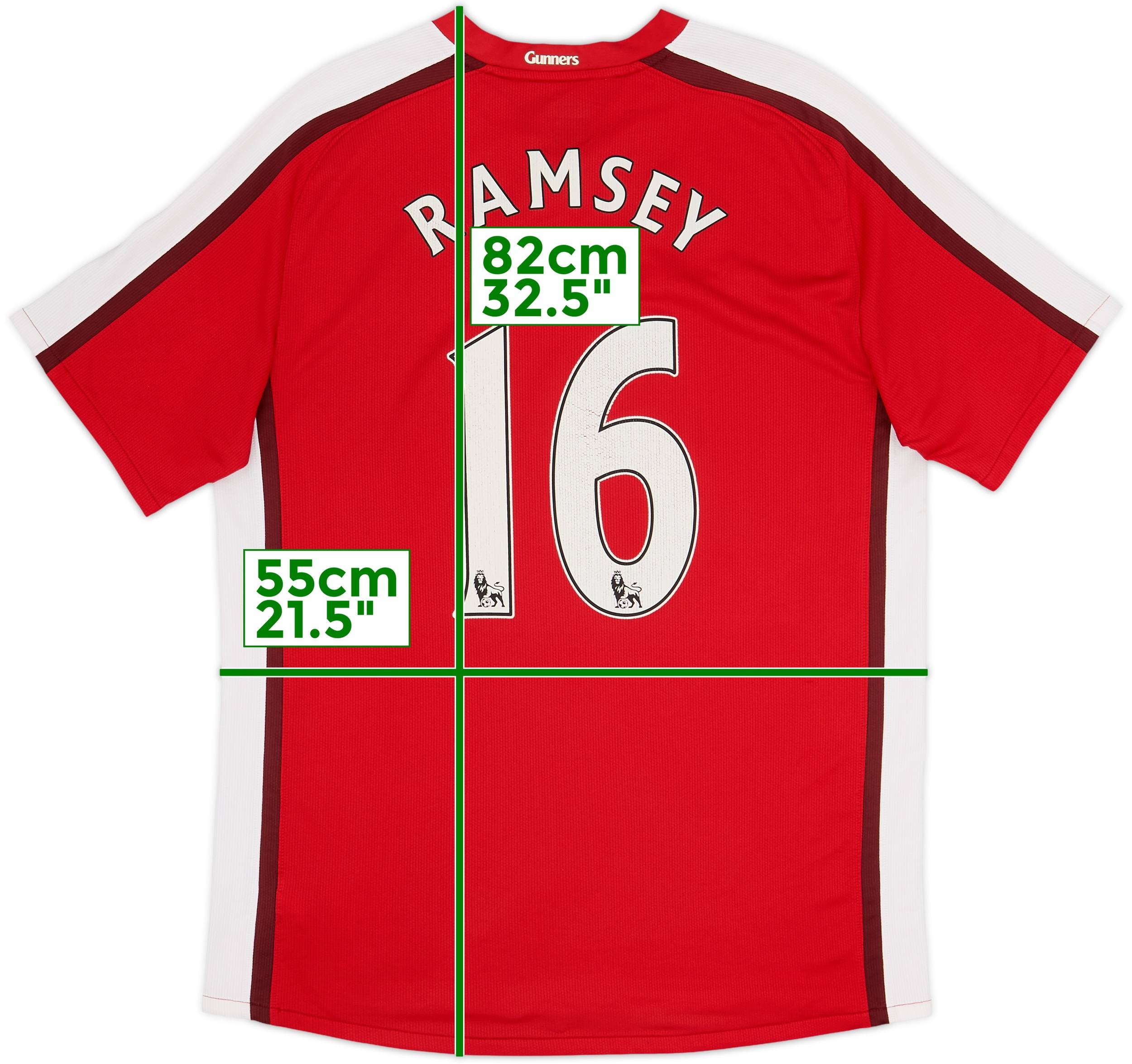 アーセナル ユニフォーム　 Ramsey 16 2008-10 Arsenal Home Shirt Ramsey #16 - 6/10 - (L)