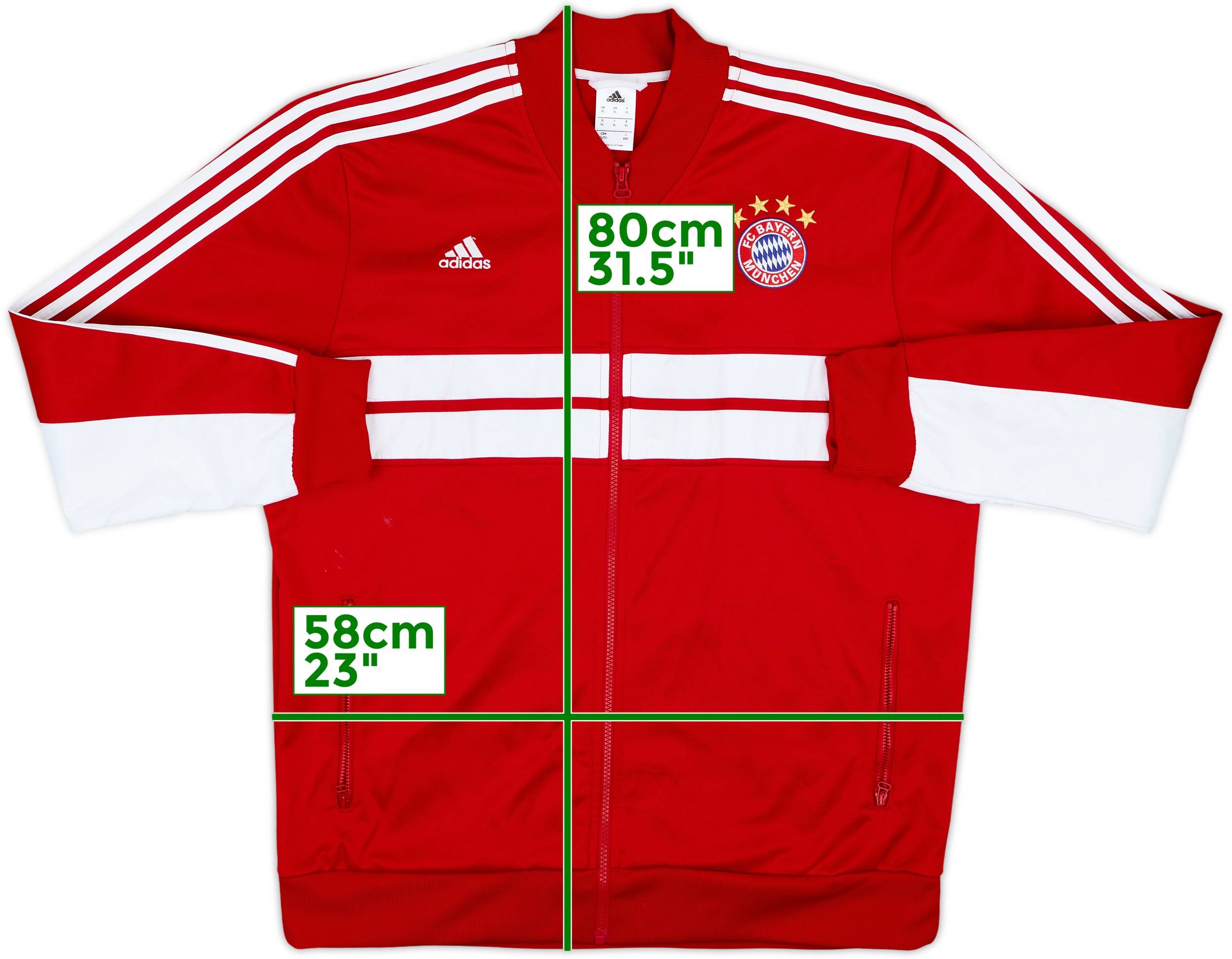2013-14 Bayern Munich adidas Track Jacket - 7/10 - (XL)