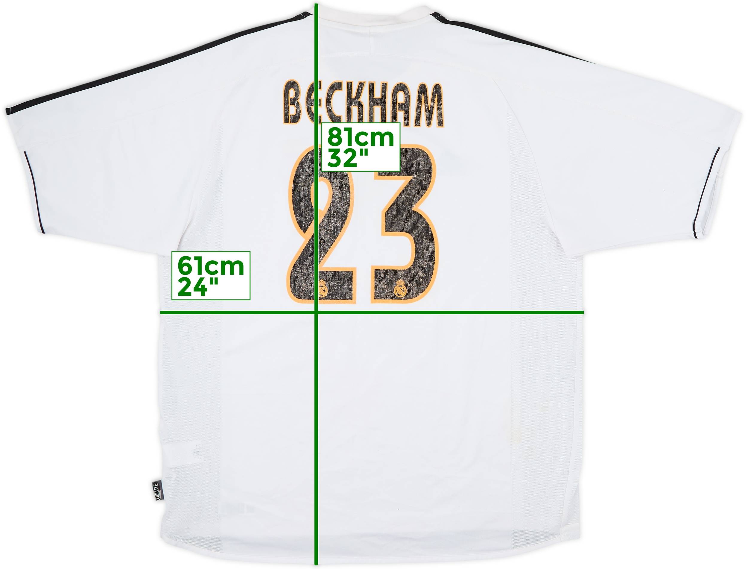 2003-04 Real Madrid Home Shirt Beckham #23 - 5/10 - (XL)