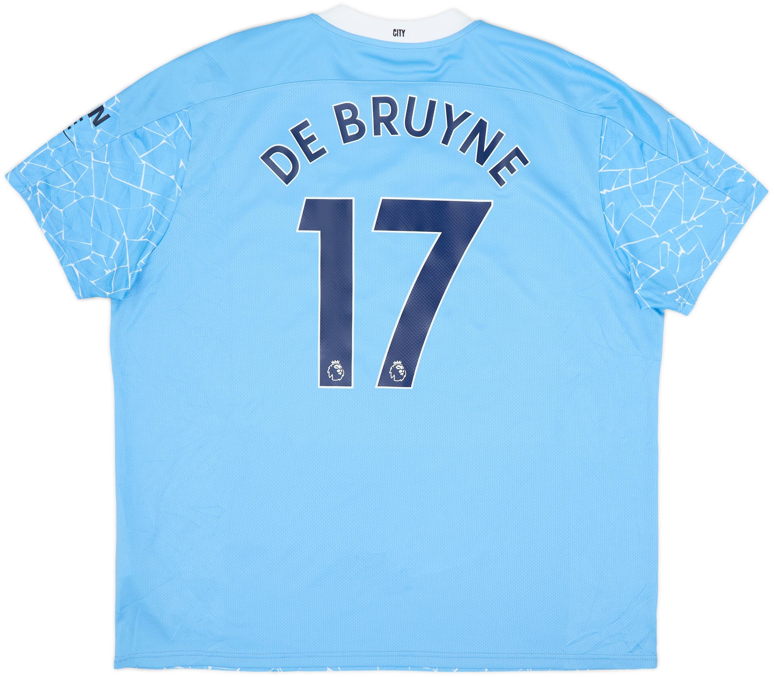 2020-21 Manchester City Home Shirt De Bruyne #17 - 9/10 - (3XL)