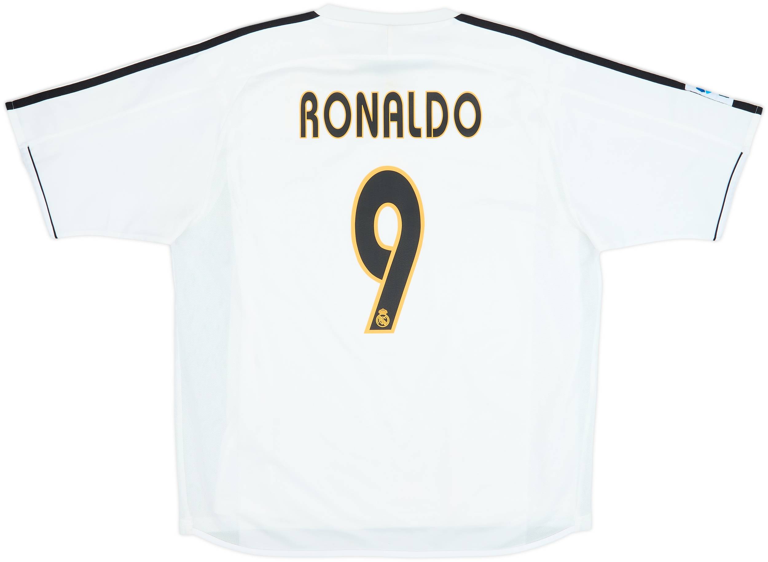 2003-04 Real Madrid Player Issue Home Shirt Ronaldo #9 - 6/10 - (L)