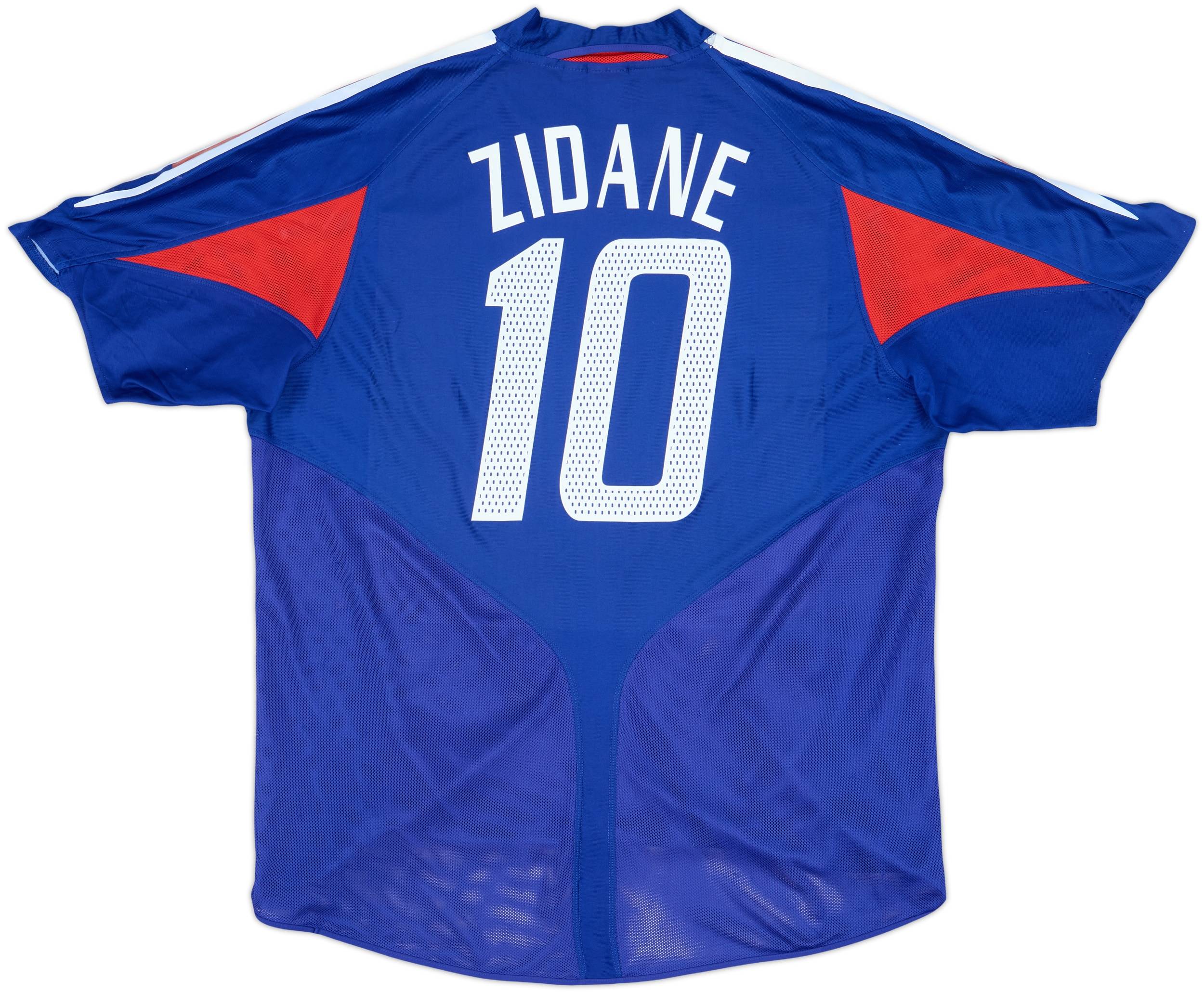 2004-06 France Home Shirt Zidane #10 - 7/10 - (XL)