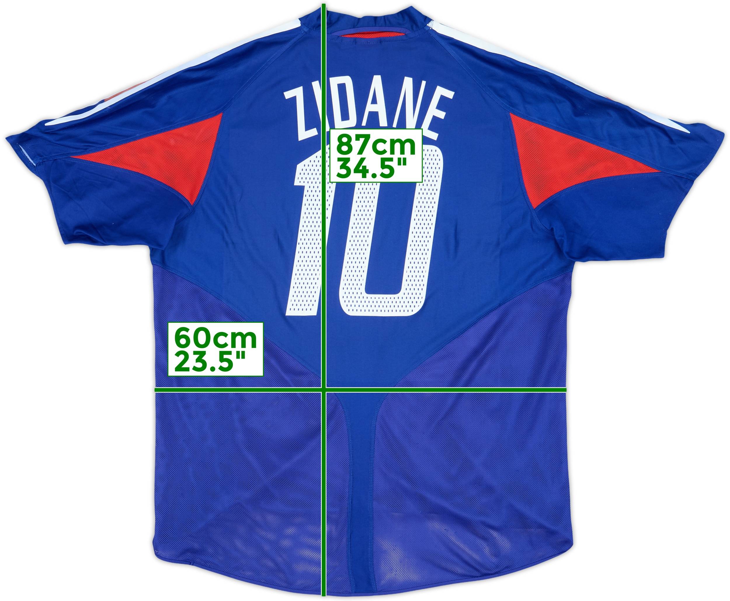 2004-06 France Home Shirt Zidane #10 - 7/10 - (XL)