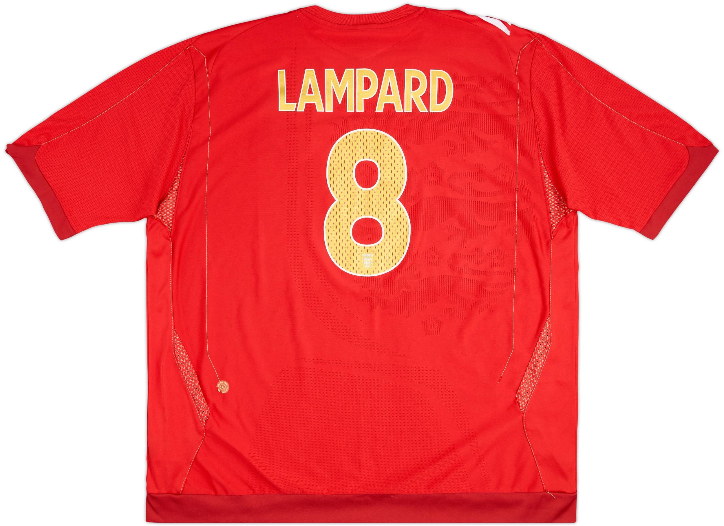 2006-08 England Away Shirt Lampard #8 - 9/10 - (3XL)