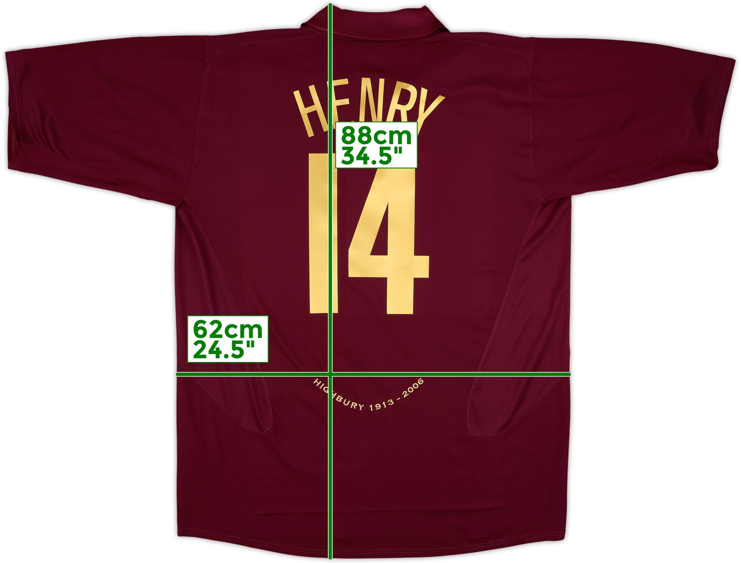 2005-06 Arsenal Home Shirt Henry #14 - 10/10 - (XXL)