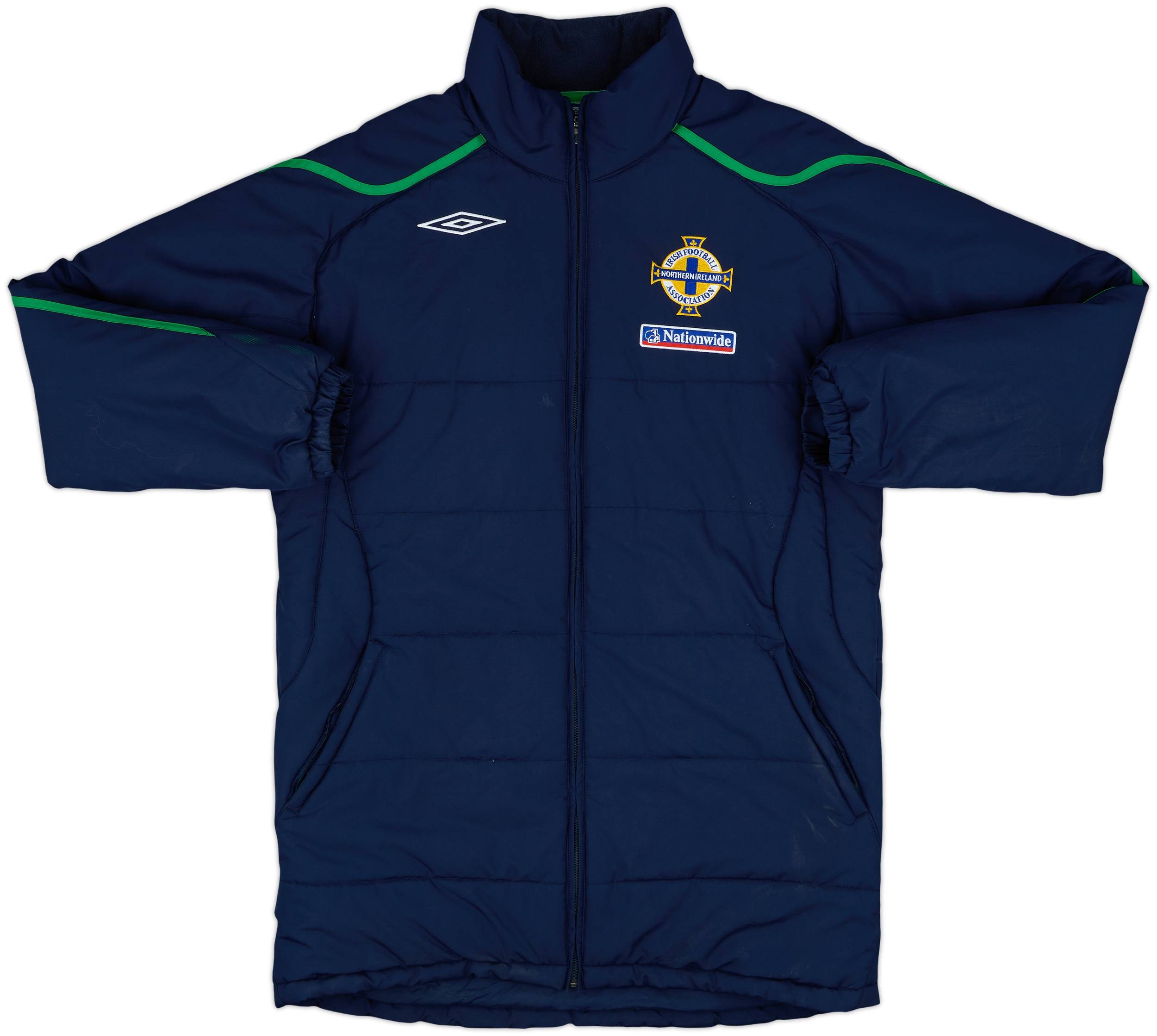2008-10 Northern Ireland Umbro Padded Bench Coat - 8/10 - (M)