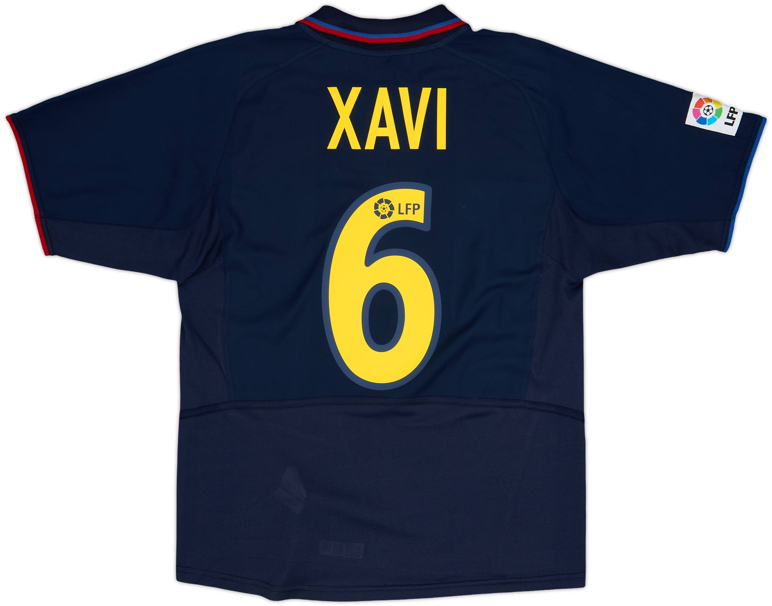 2002-03 Barcelona Away Shirt Xavi #6 - 8/10 - (S)