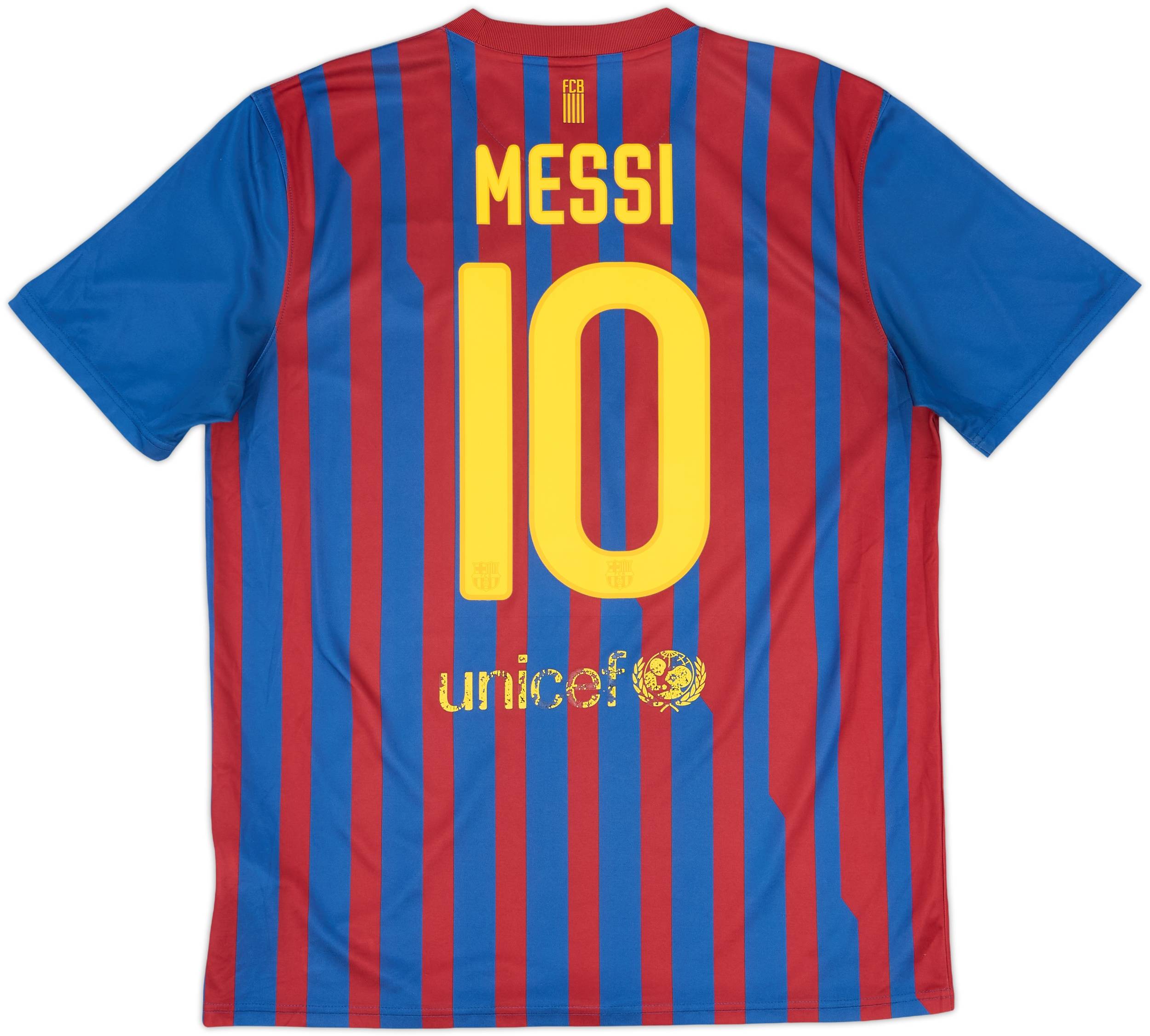 2011-12 Barcelona Basic Home Shirt Messi #10 - 6/10 - (L)