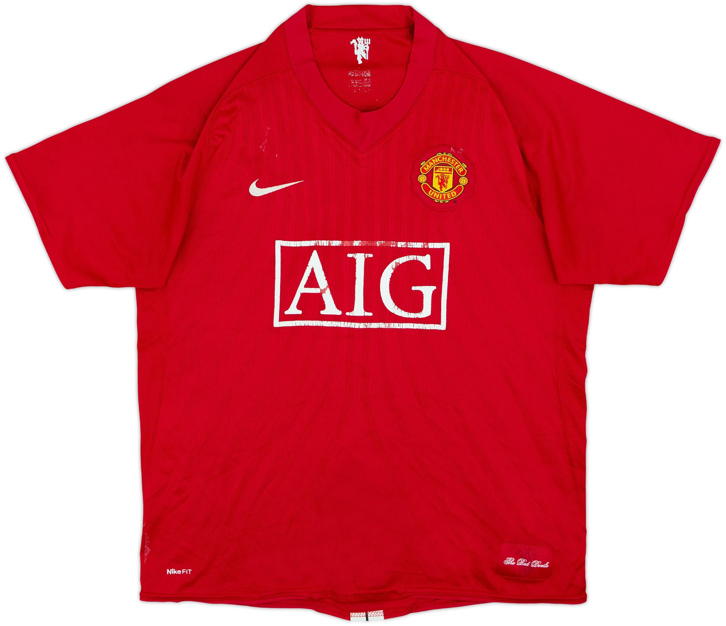 2007-09 Manchester United Home Shirt Ronaldo #7 - 4/10 - (L)