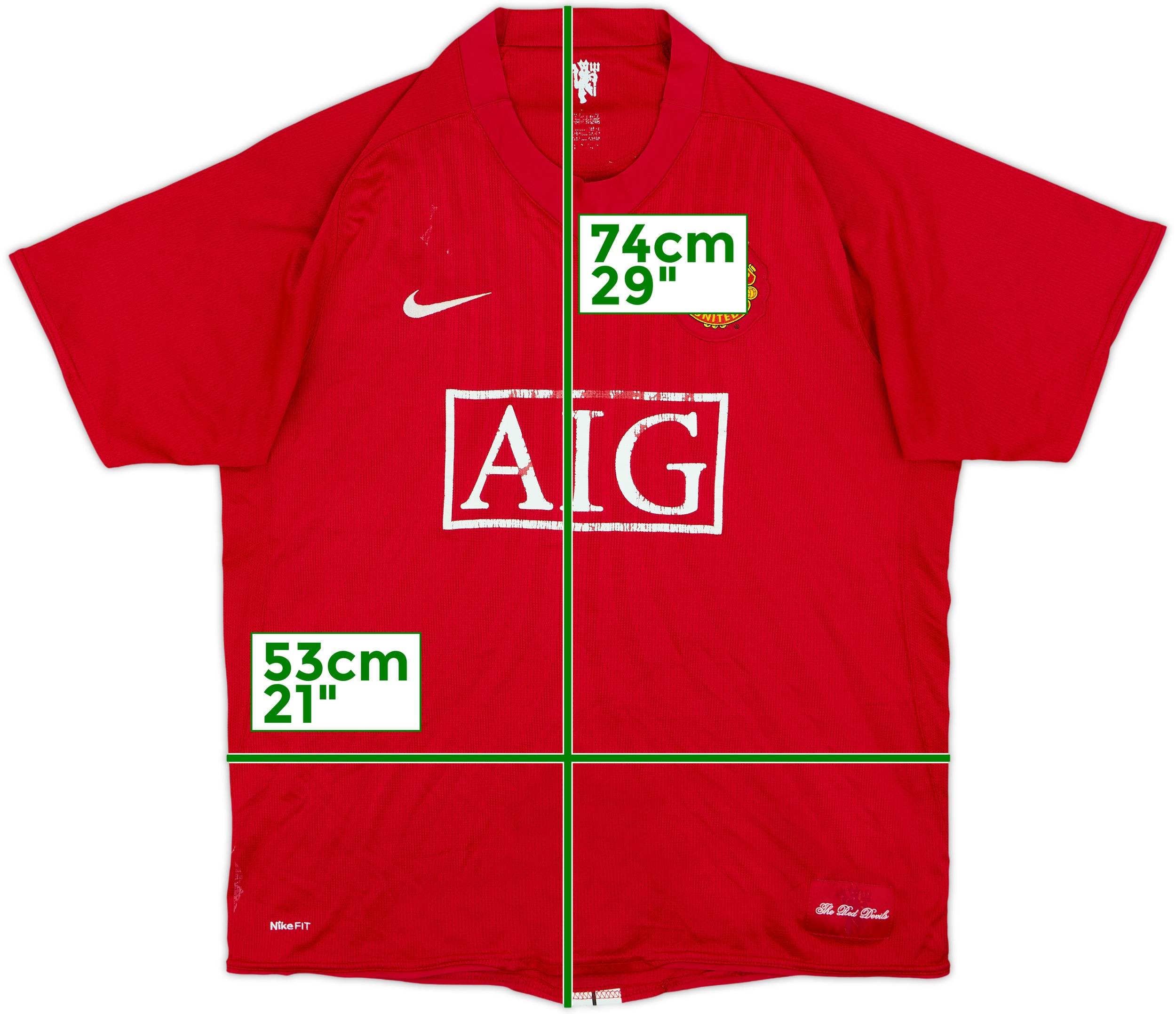 2007-09 Manchester United Home Shirt Ronaldo #7 - 4/10 - (L)