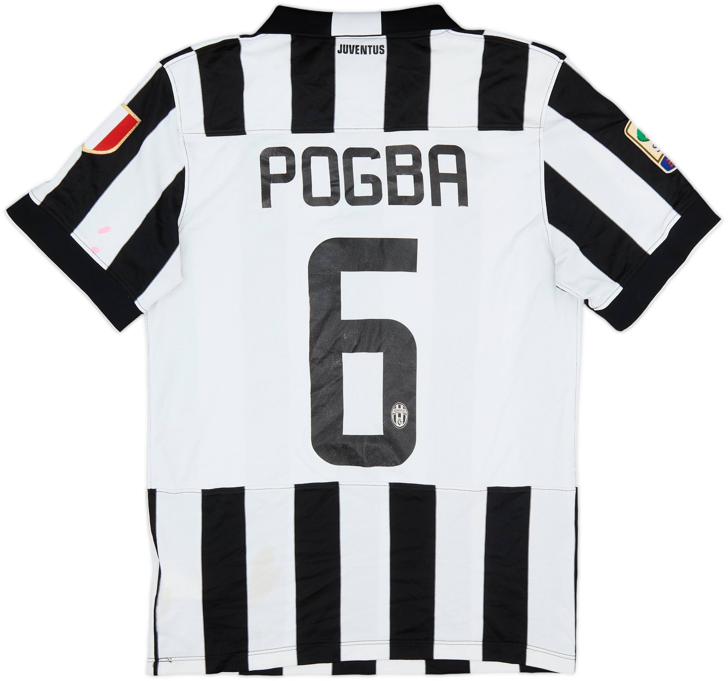 2014-15 Juventus Home Shirt Pogba #6 - 4/10 - (S)