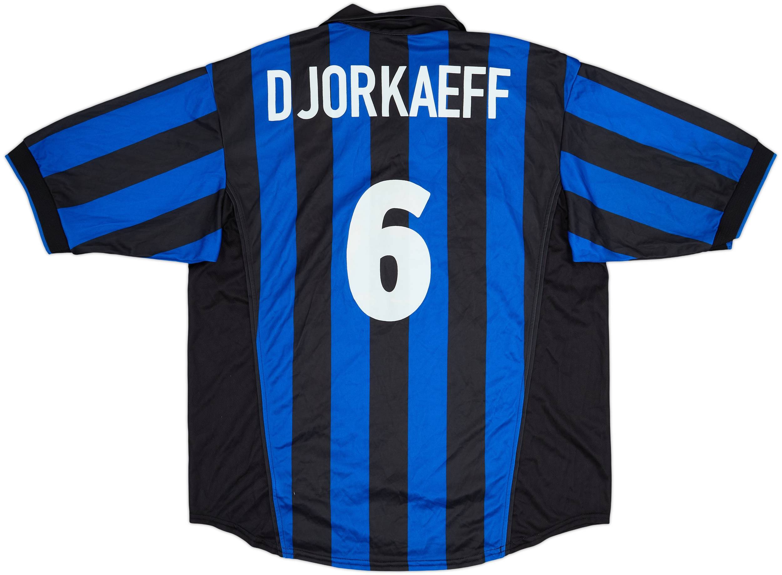 1998-99 Inter Milan Home Shirt Djorkaeff #6 - 6/10 - (L)