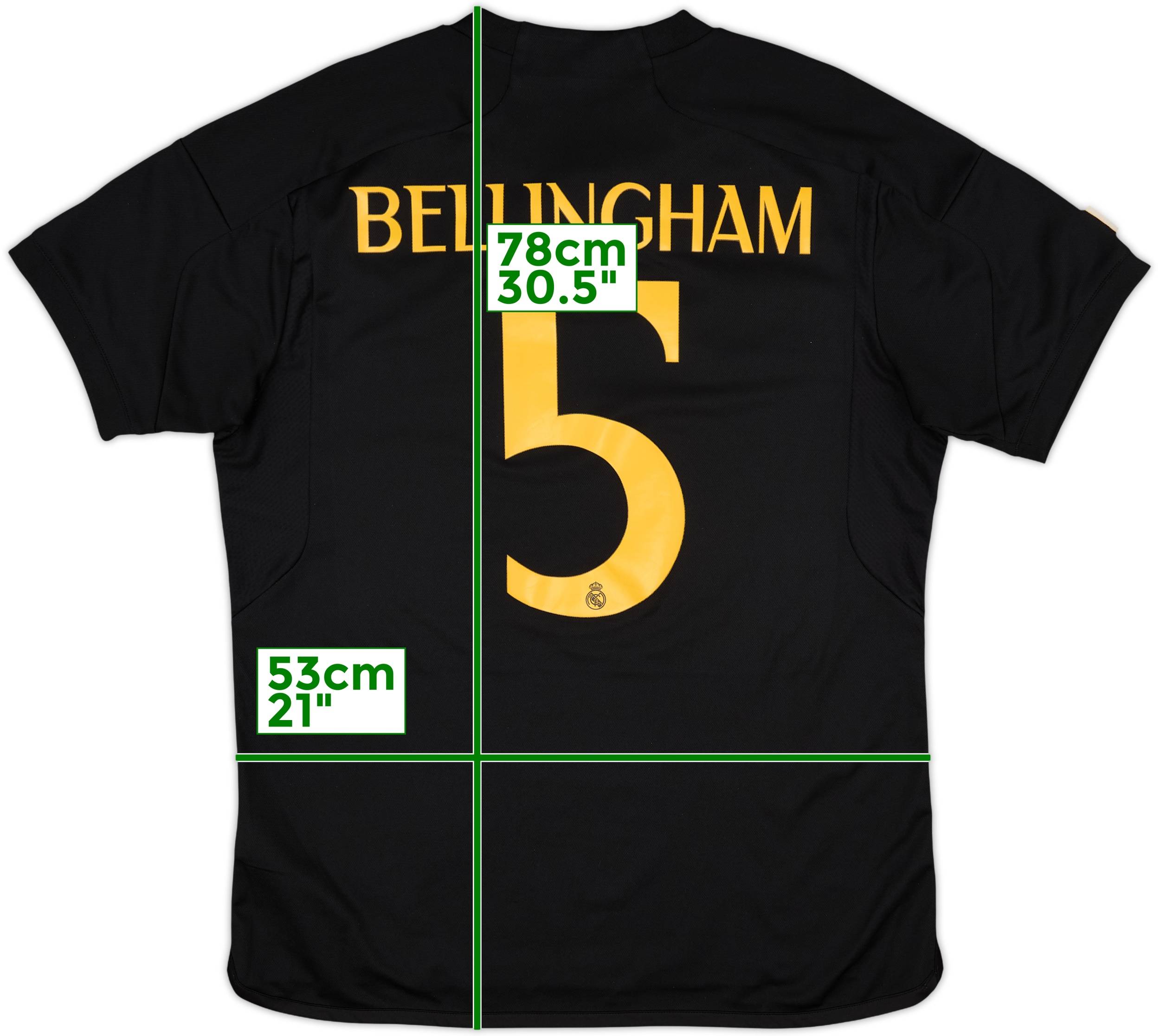 2023-24 Real Madrid Third Shirt Bellingham #5 - 8/10 - (L)