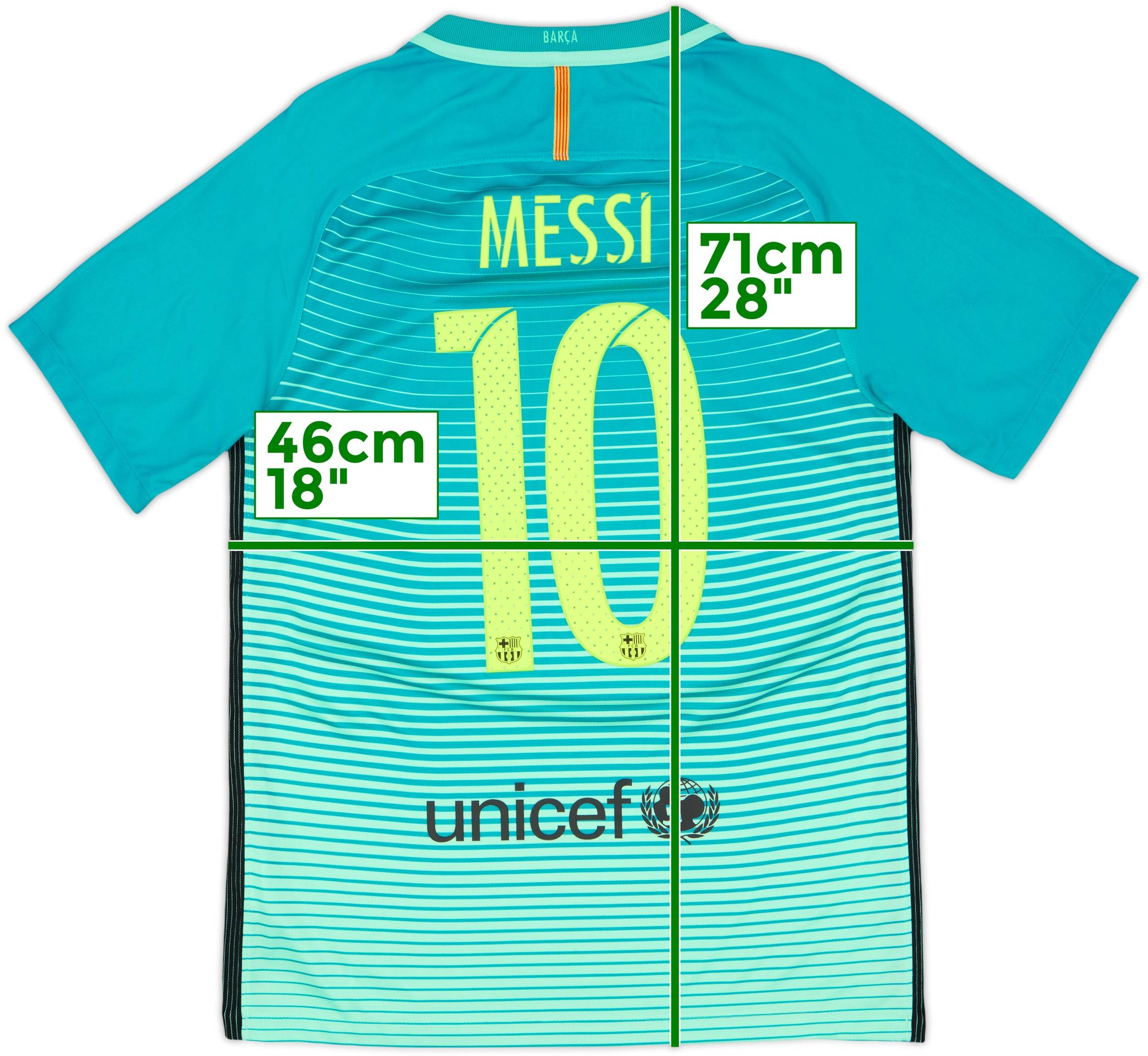 2016-17 Barcelona Third Shirt Messi #10 - 9/10 - (S)