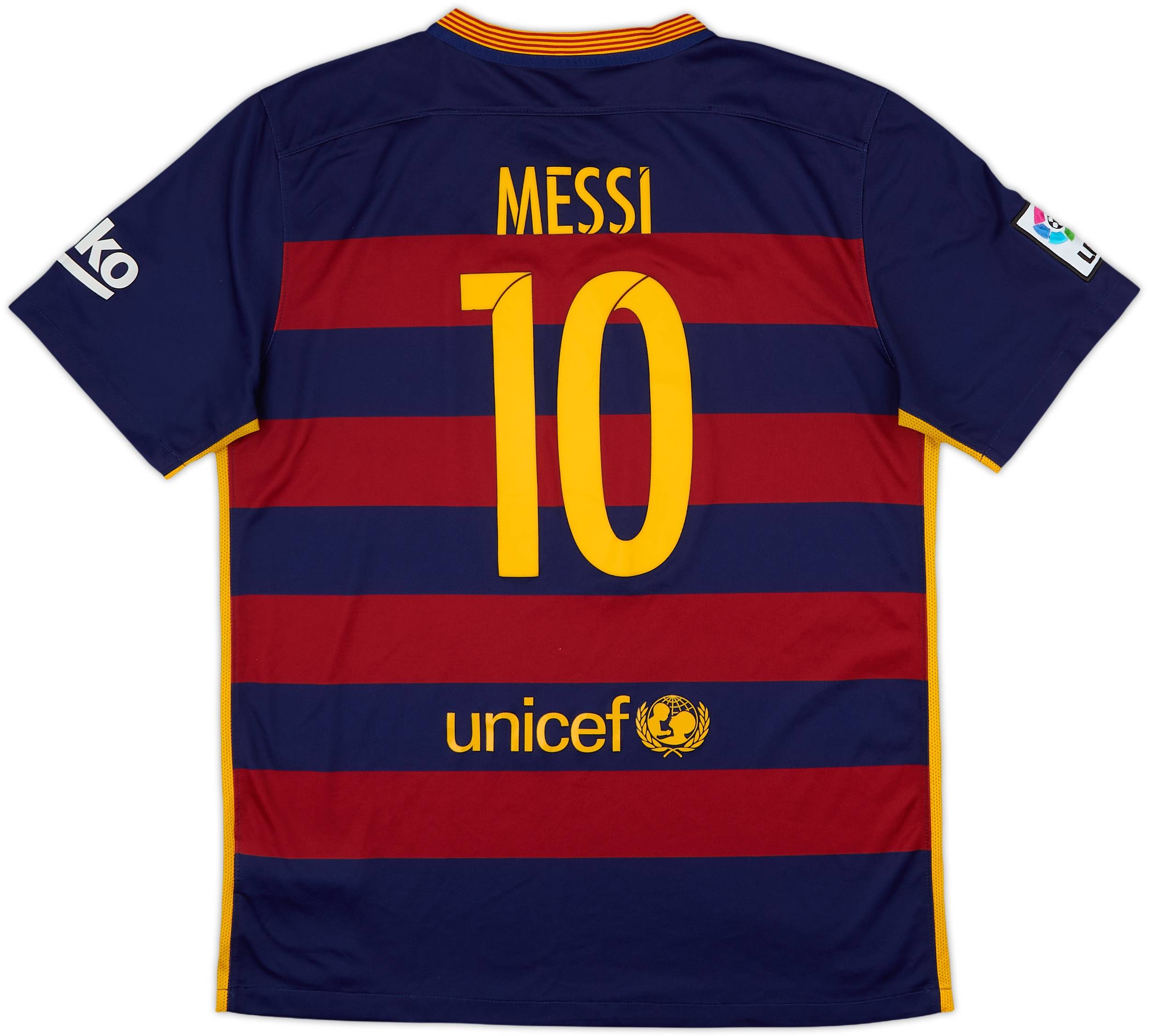 2015-16 Barcelona Home Shirt Messi #10 - 9/10 - (L)