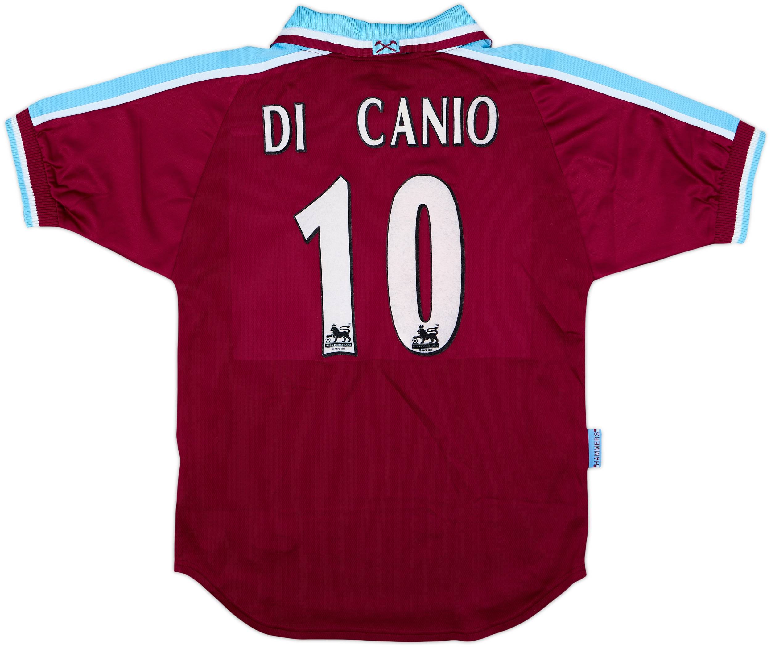 1999-01 West Ham Home Shirt Di Canio #10 - 8/10 - (S)