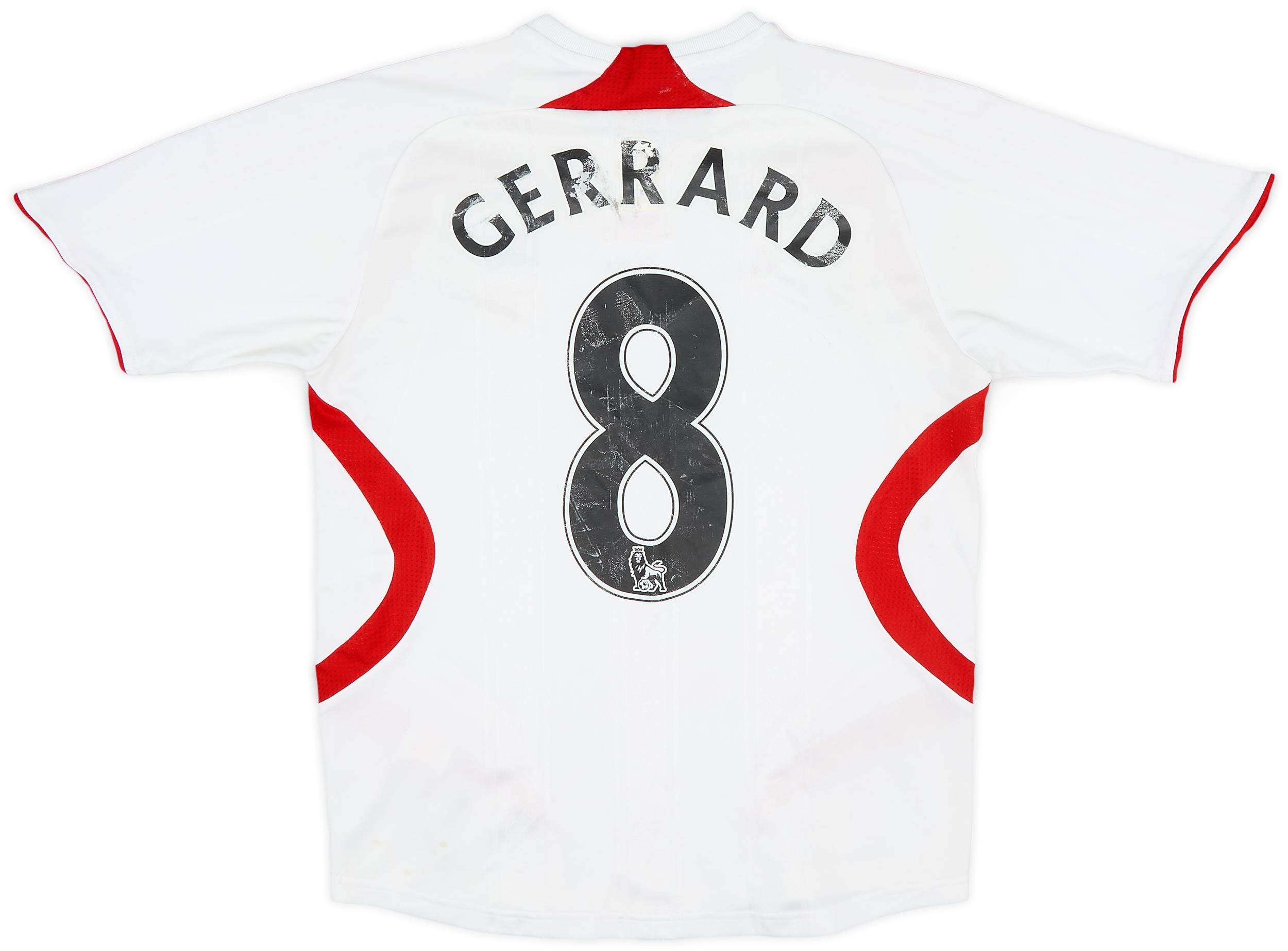 2007-08 Liverpool Away Shirt Gerrard #8 - 4/10 - (M.Boys)