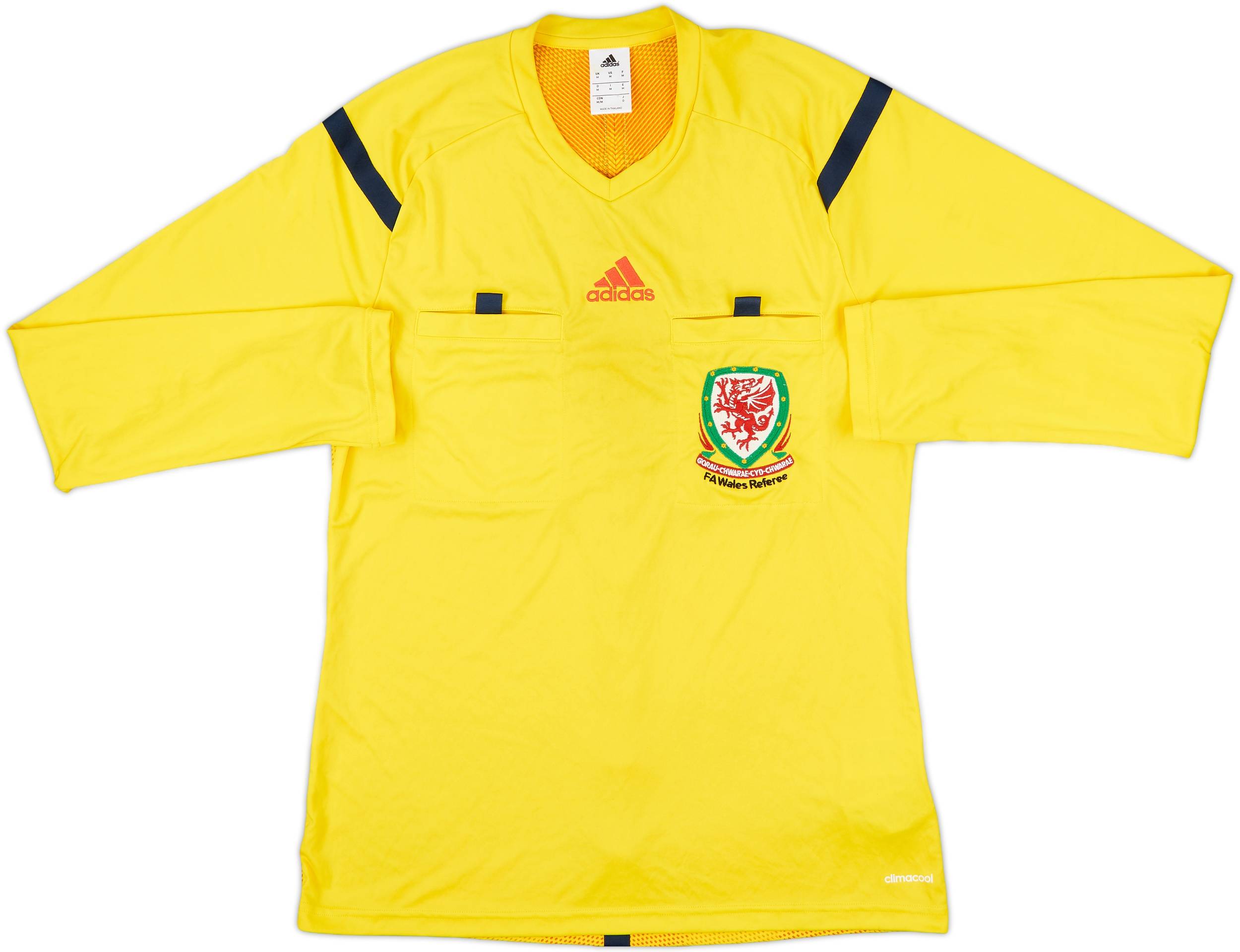 2013-14 Wales adidas Referee L/S Shirt 8/10 (M)