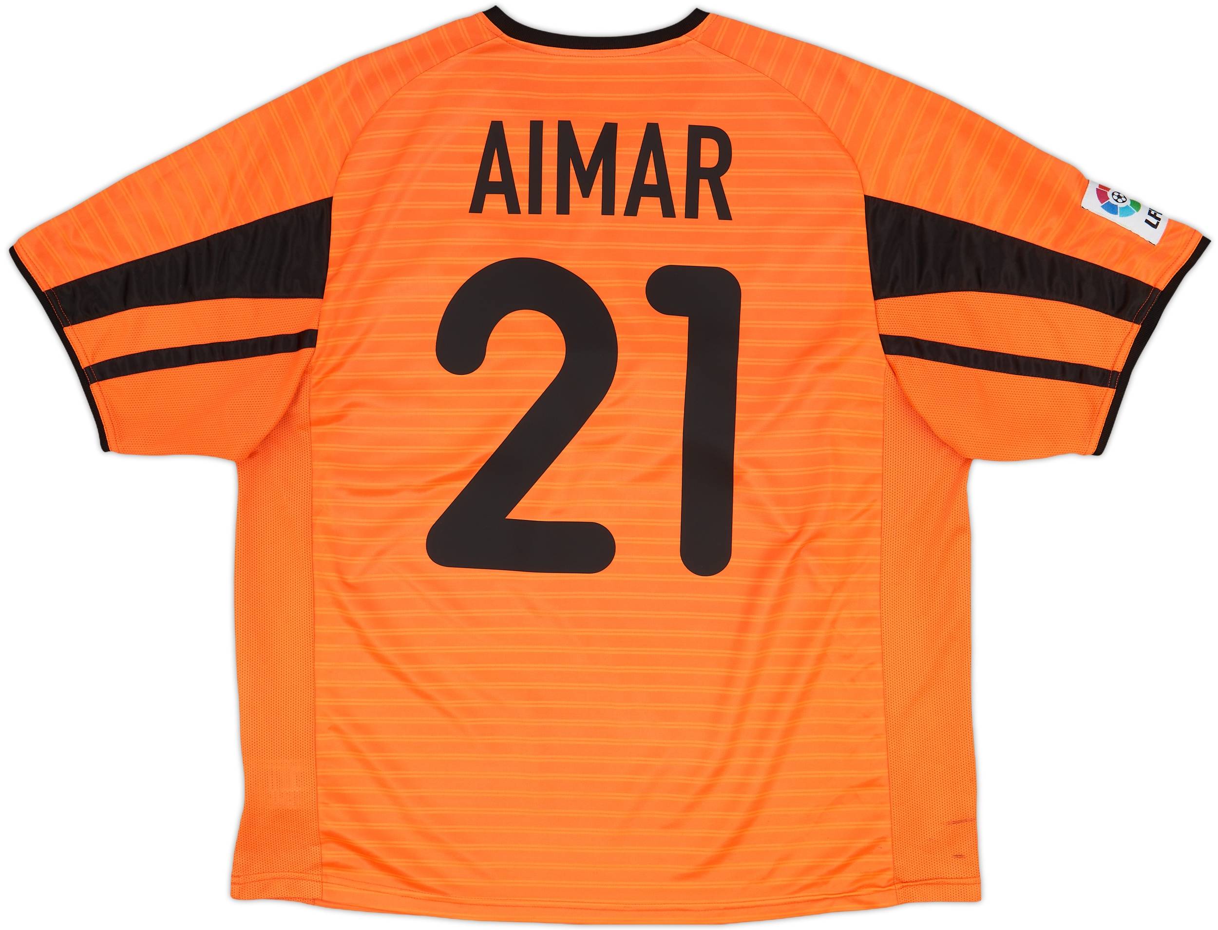 2001-02 Valencia Away Shirt Aimar #21 - 6/10 - (XL)