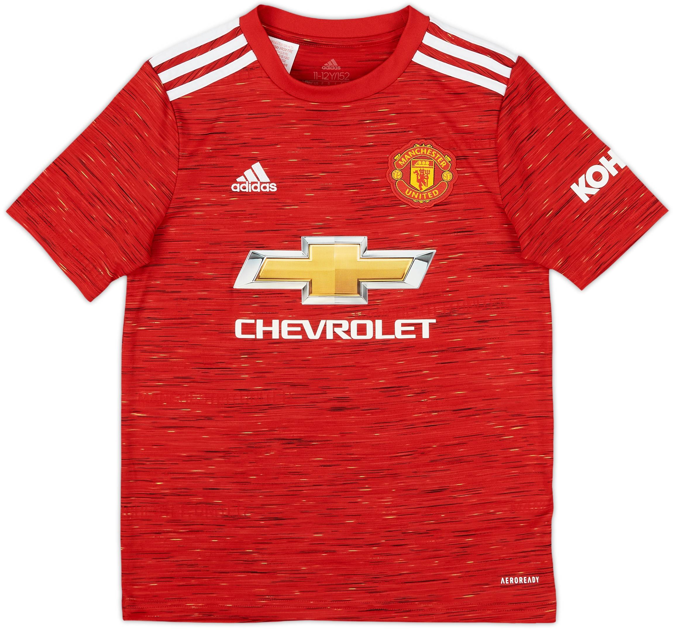 2020-21 Manchester United Home Shirt - 9/10 - (M.Boys)