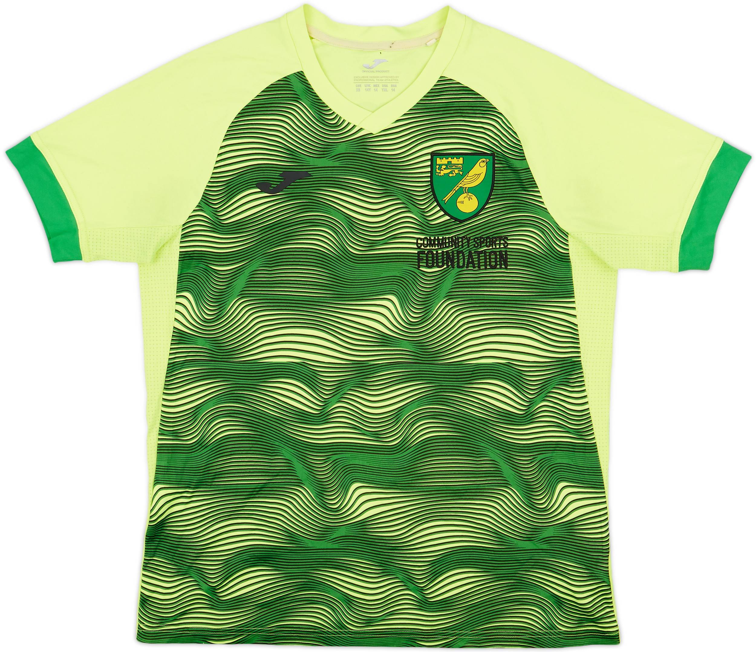 2021-22 Norwich Joma Training Shirt - 7/10 - (L.Boys)