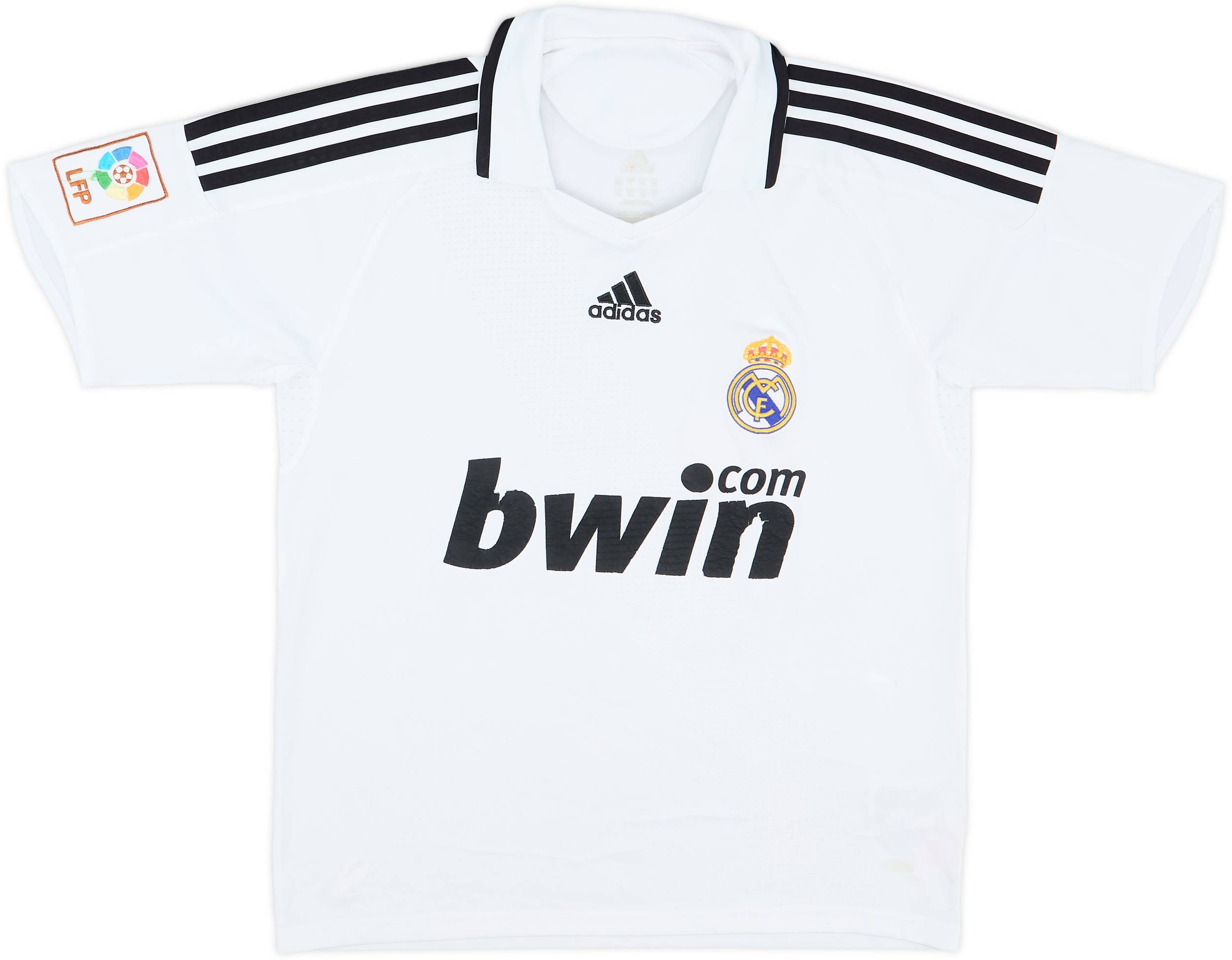 2008-09 Real Madrid Home Shirt - 5/10 - (L.Boys)