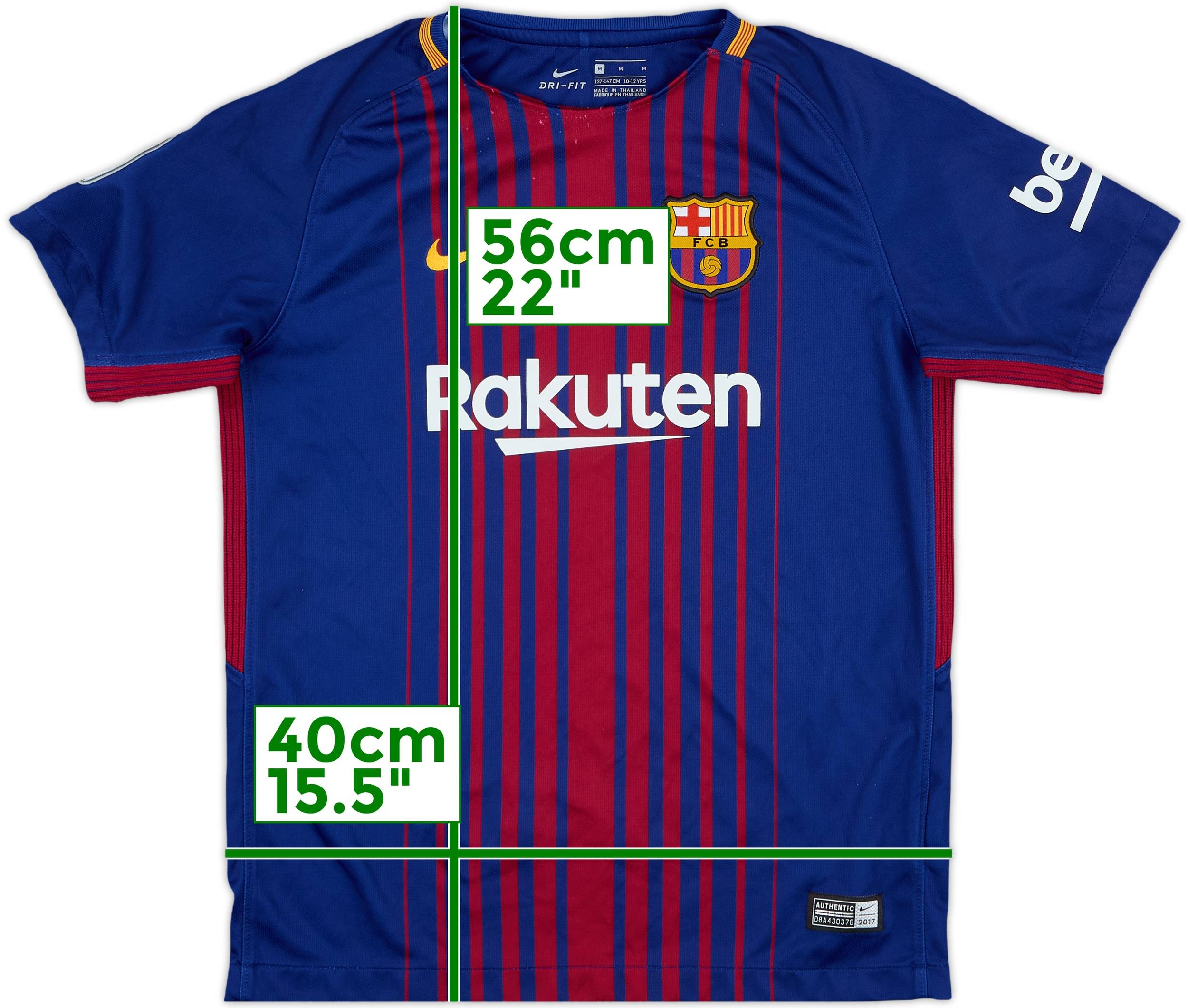 2017-18 Barcelona Home Shirt (S) NWT Barcelona 17-18 Home Kit
