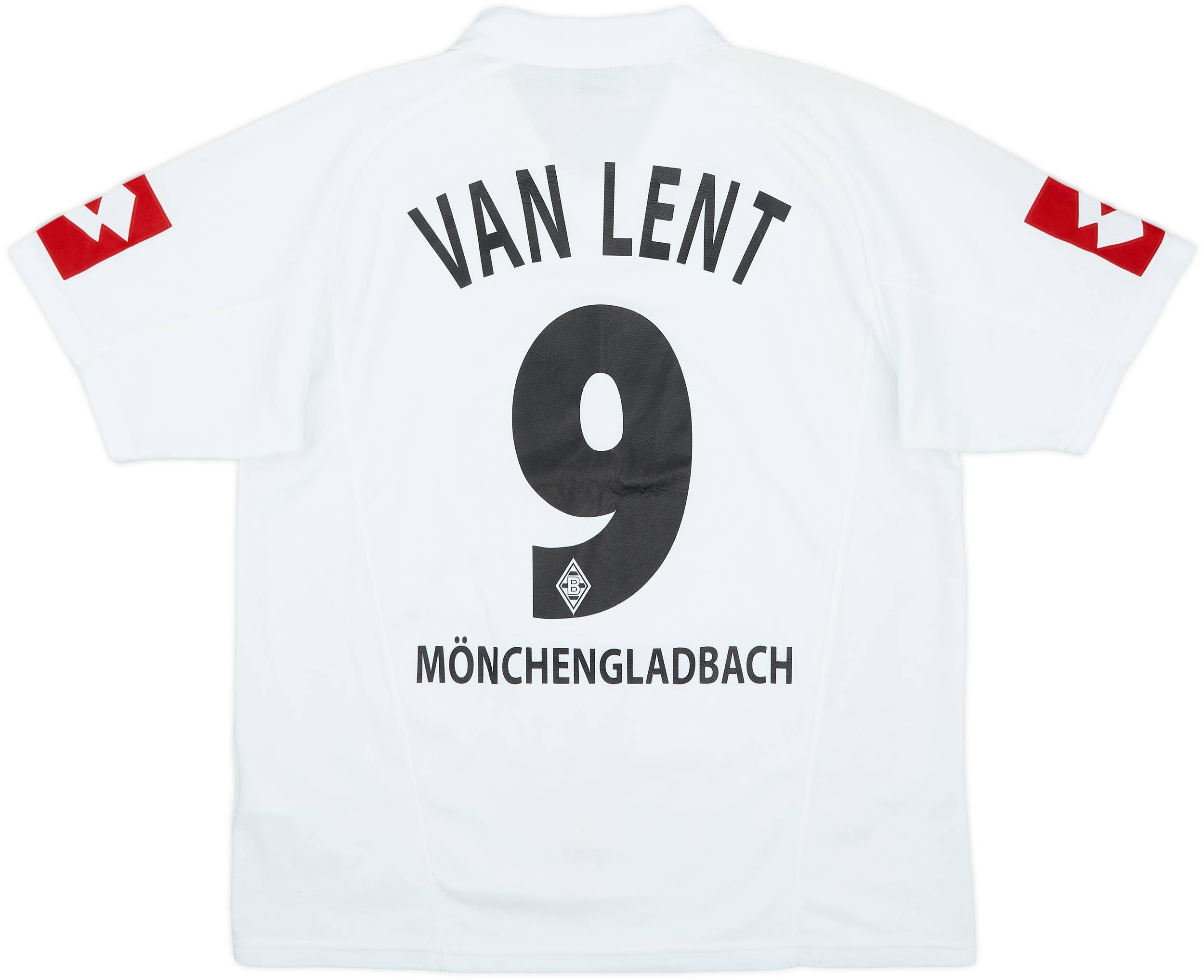 2003-05 Borussia Monchengladbach Home Shirt Van Lent #9 - 7/10 - (M)