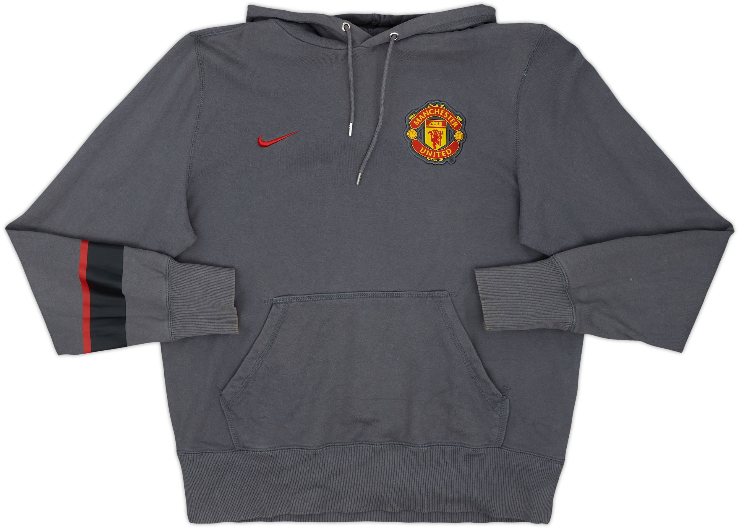 2012-13 Manchester United Nike Hooded Top - 8/10 - (M)