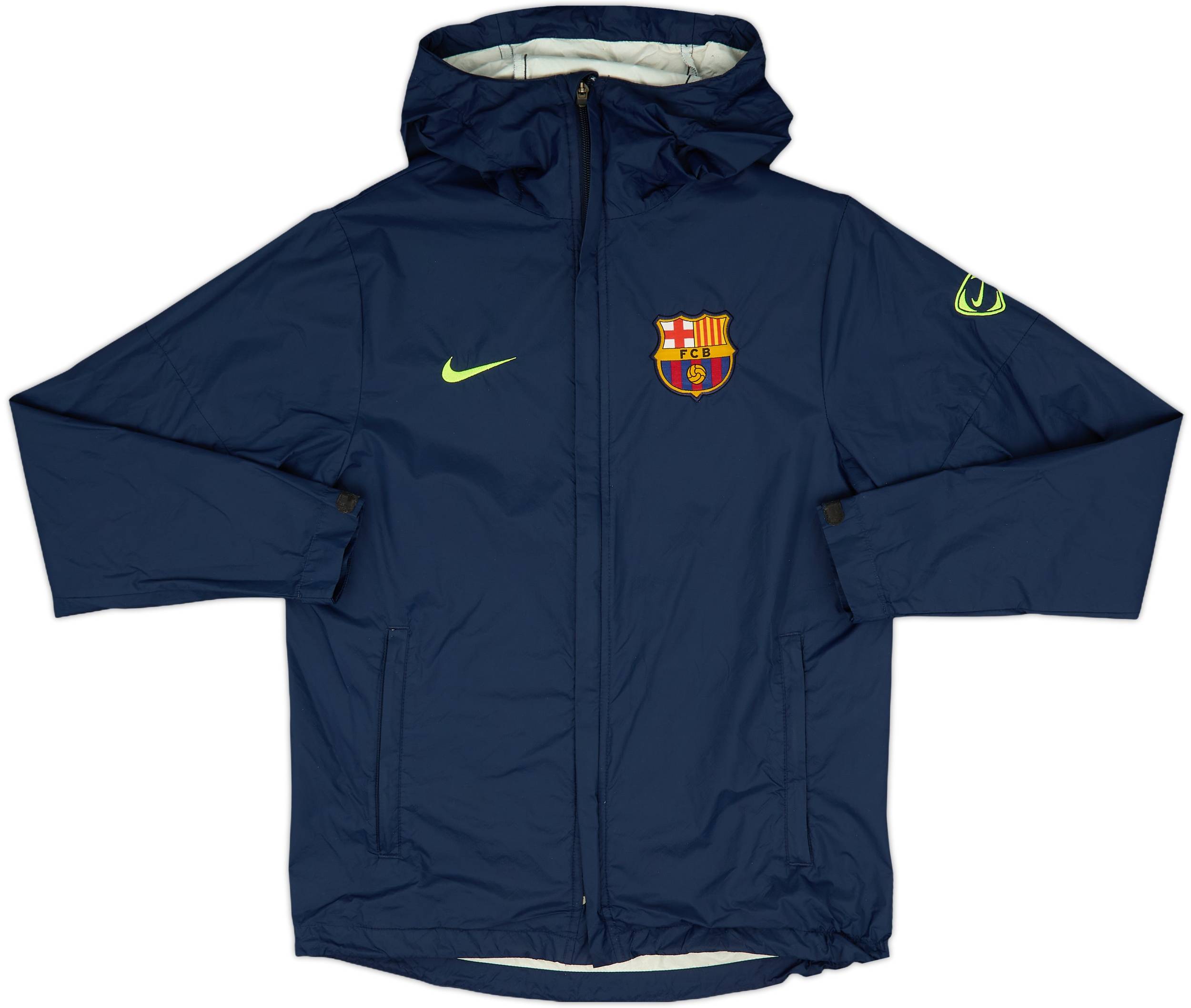 2009-10 Barcelona Nike Hooded Rain Jacket 8/10 (XS)