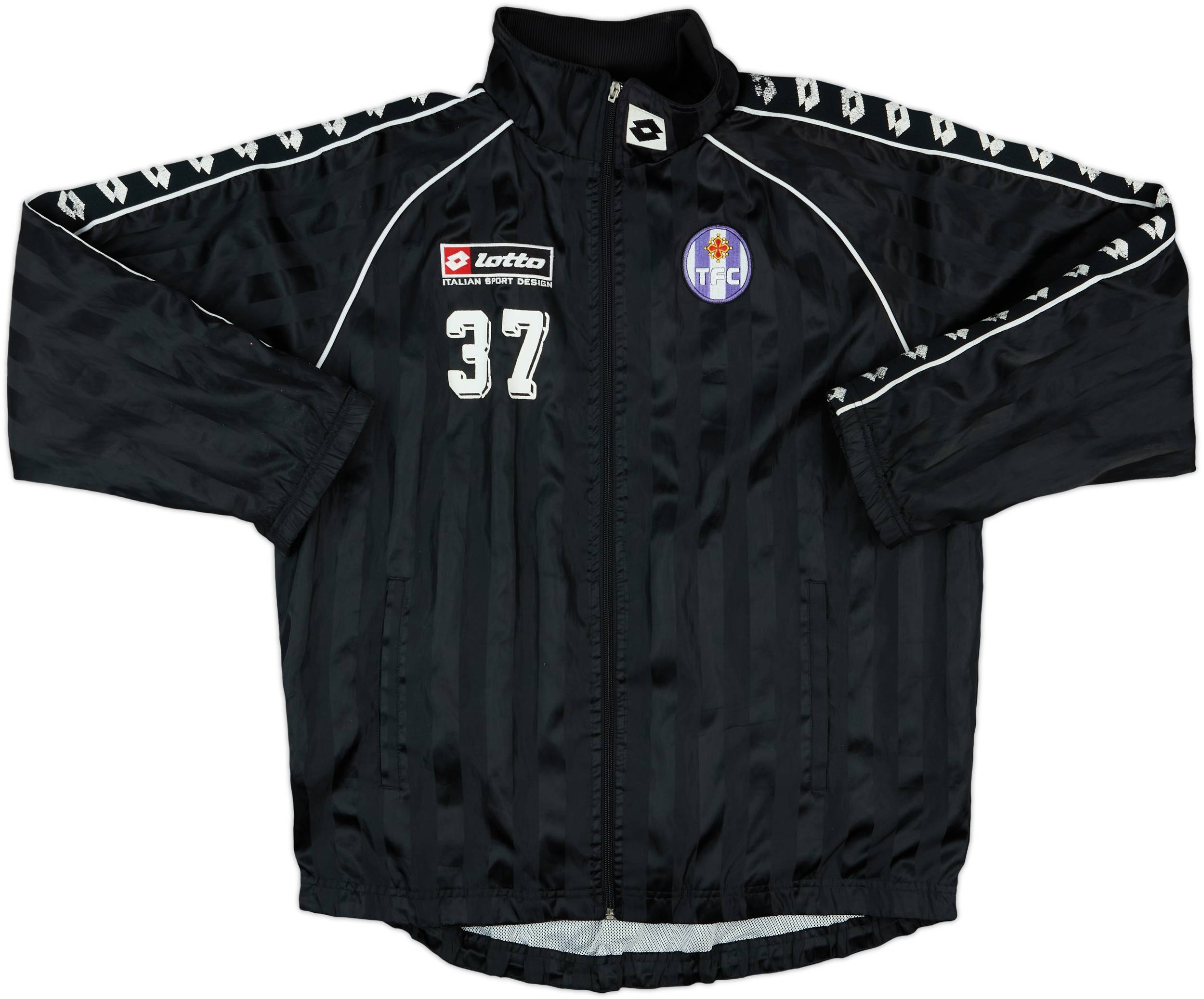 2001-03 Toulouse Player Issue Lotto Track Jacket #37 - 6/10 - (M)