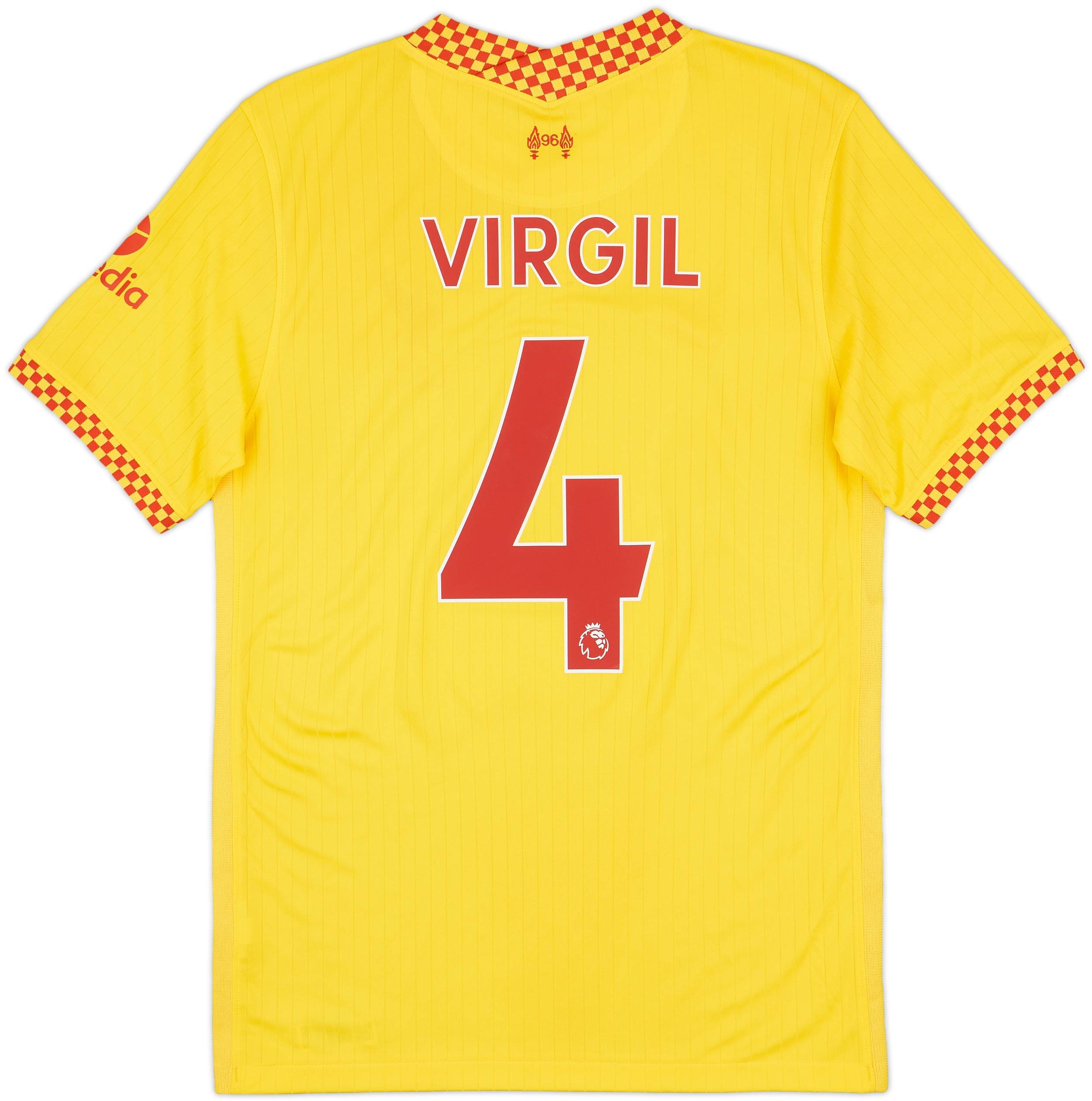 2021-22 Liverpool Third Shirt Virgil #4 - 8/10 - (S)