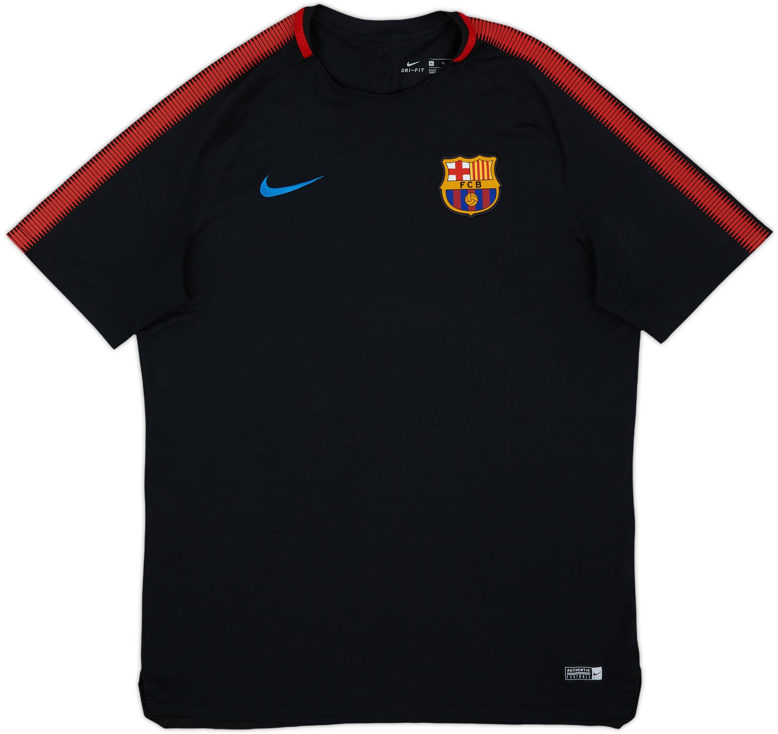 2017-18 Barcelona Nike Training Shirt - 8/10 - (XL)