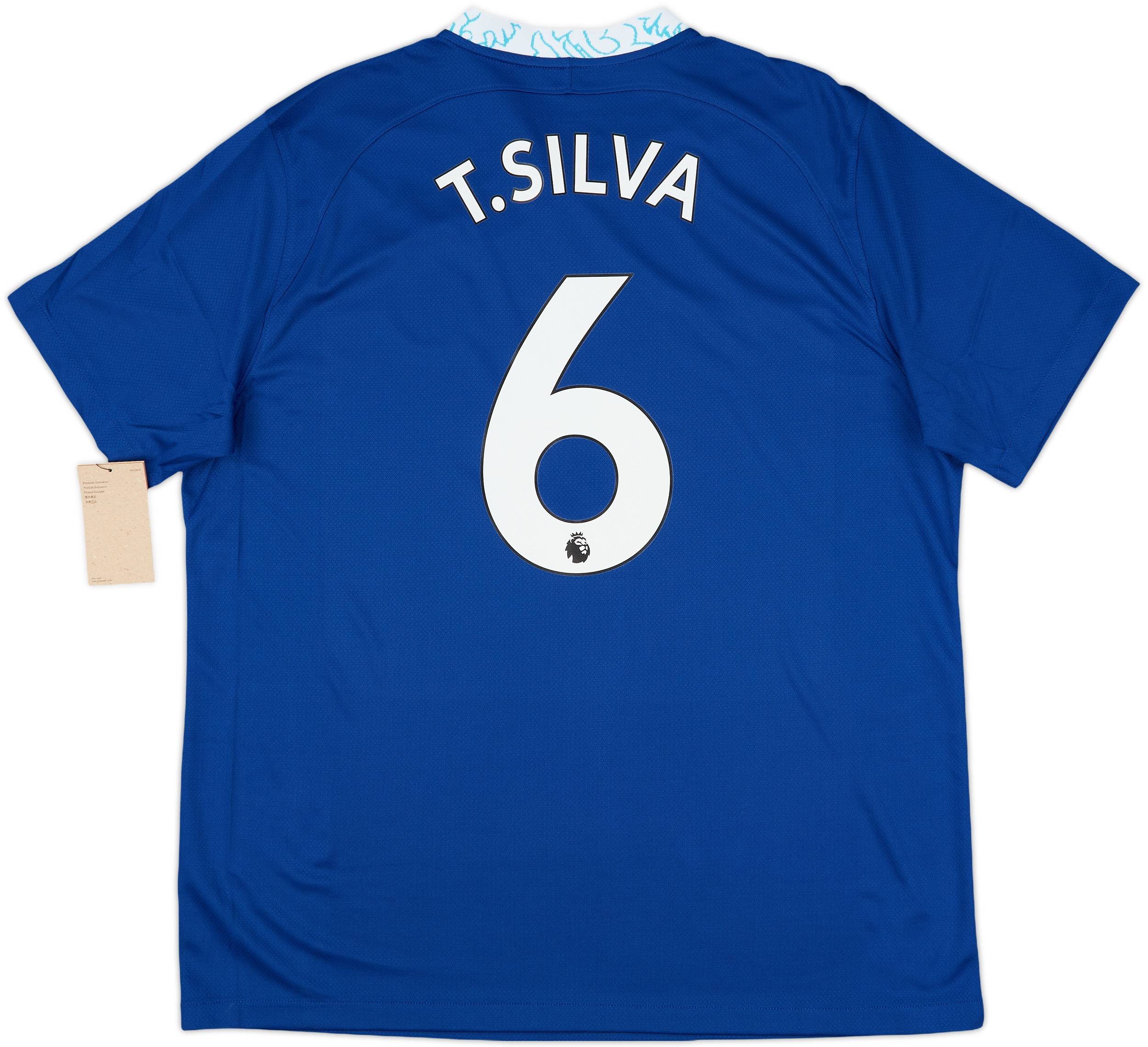 【新品未使用】Nike Chelsea FC T.SILVA シャツ Mサイズ 2021/22 Chelsea Authentic Away Jersey #7 T. SILVA Medium Nike