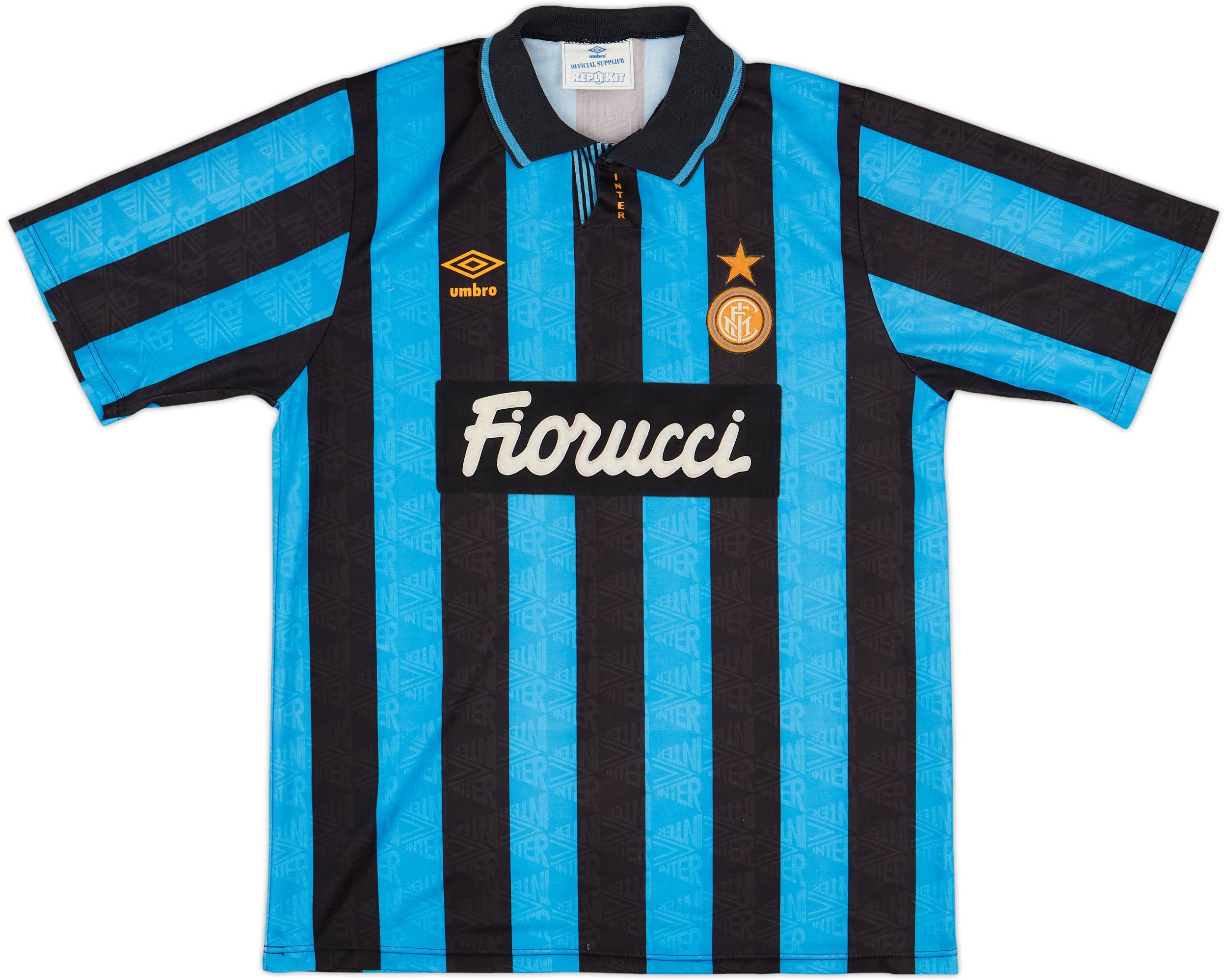 美品  Milan Inter 1992-94 Home (L) - 8/10 - Shirt その他
