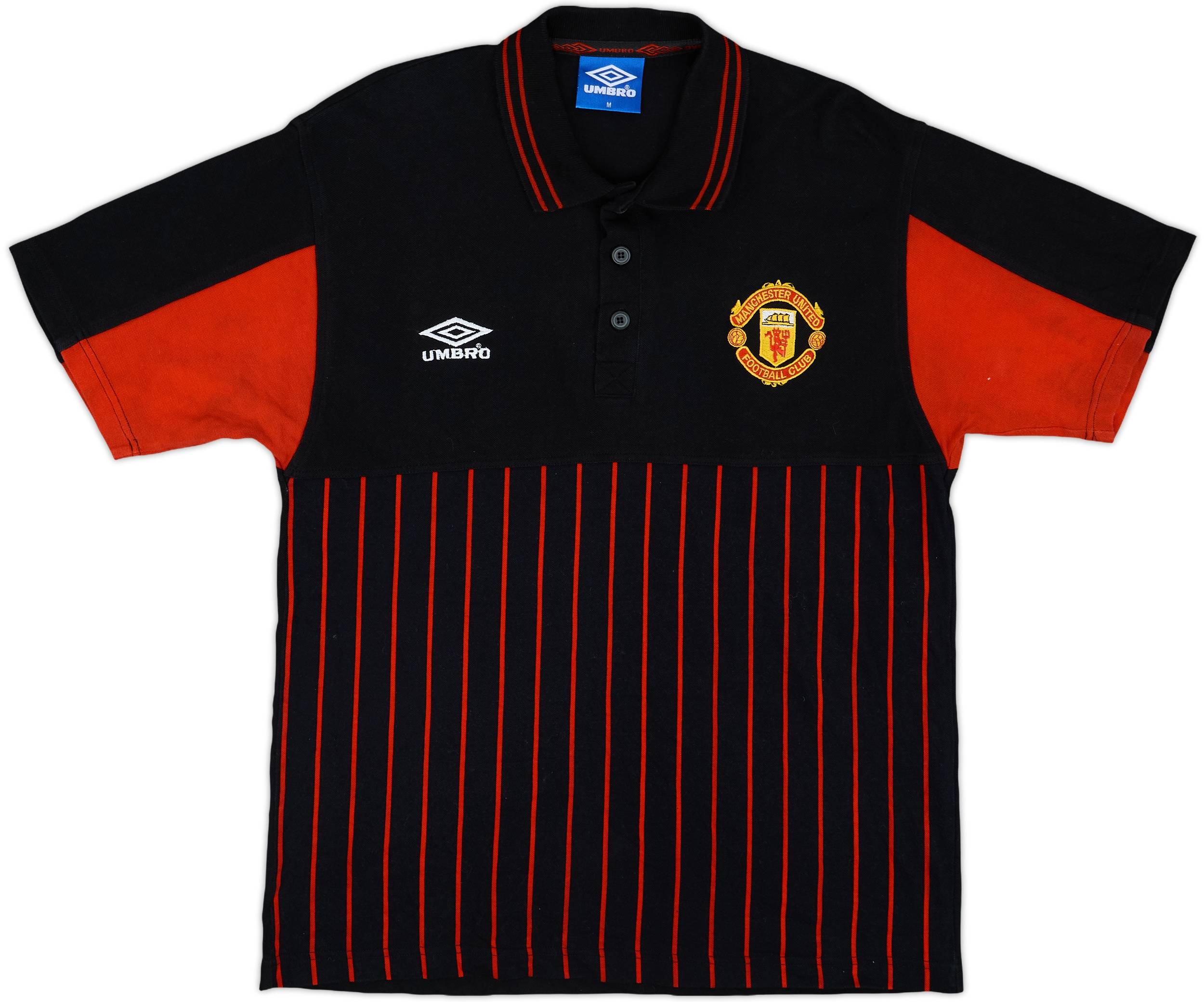 1998-99 Manchester United Umbro Polo Shirt - 8/10 - (M)