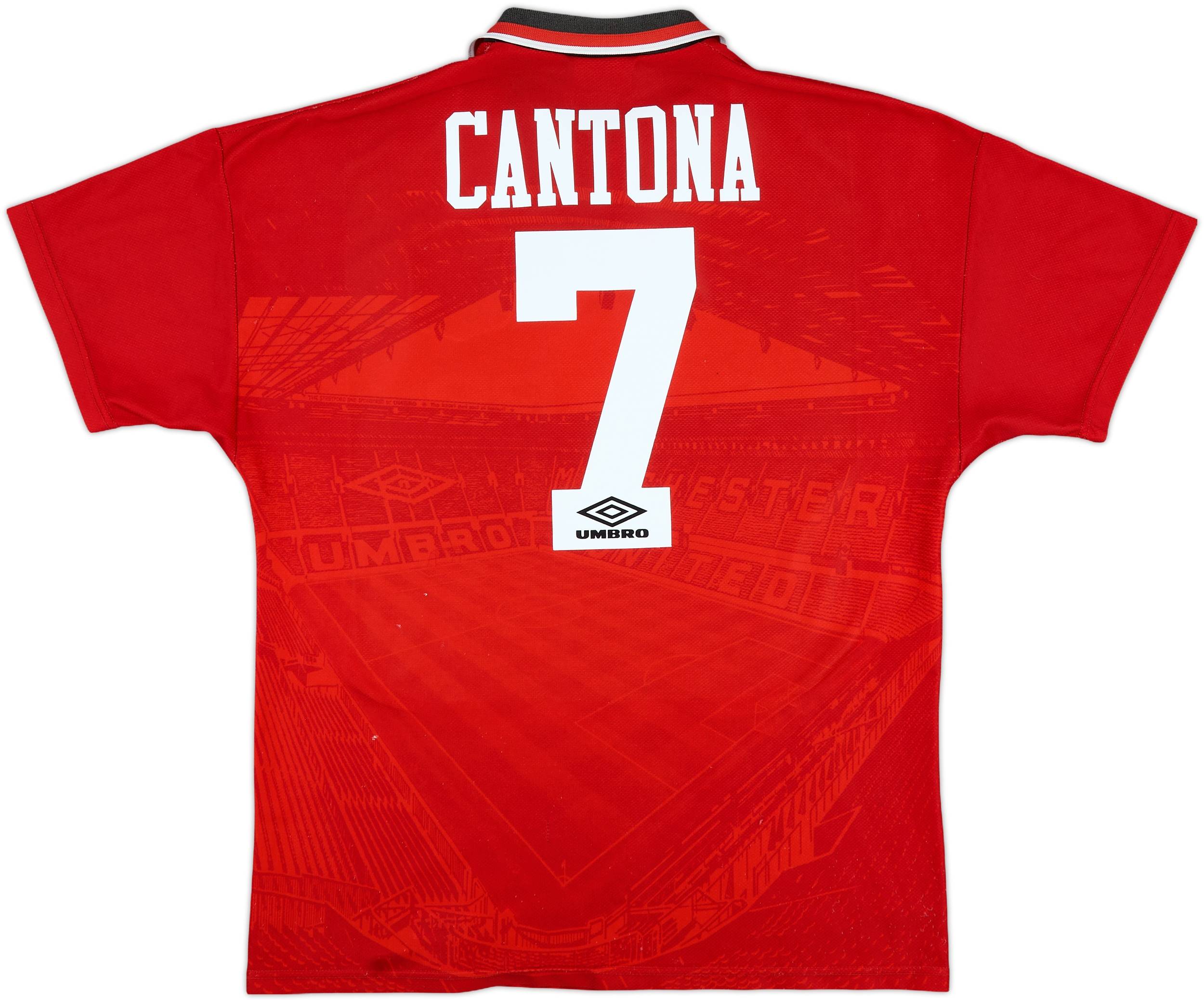 1994-96 Manchester United Home Shirt Cantona #7 - 6/10 - (L)