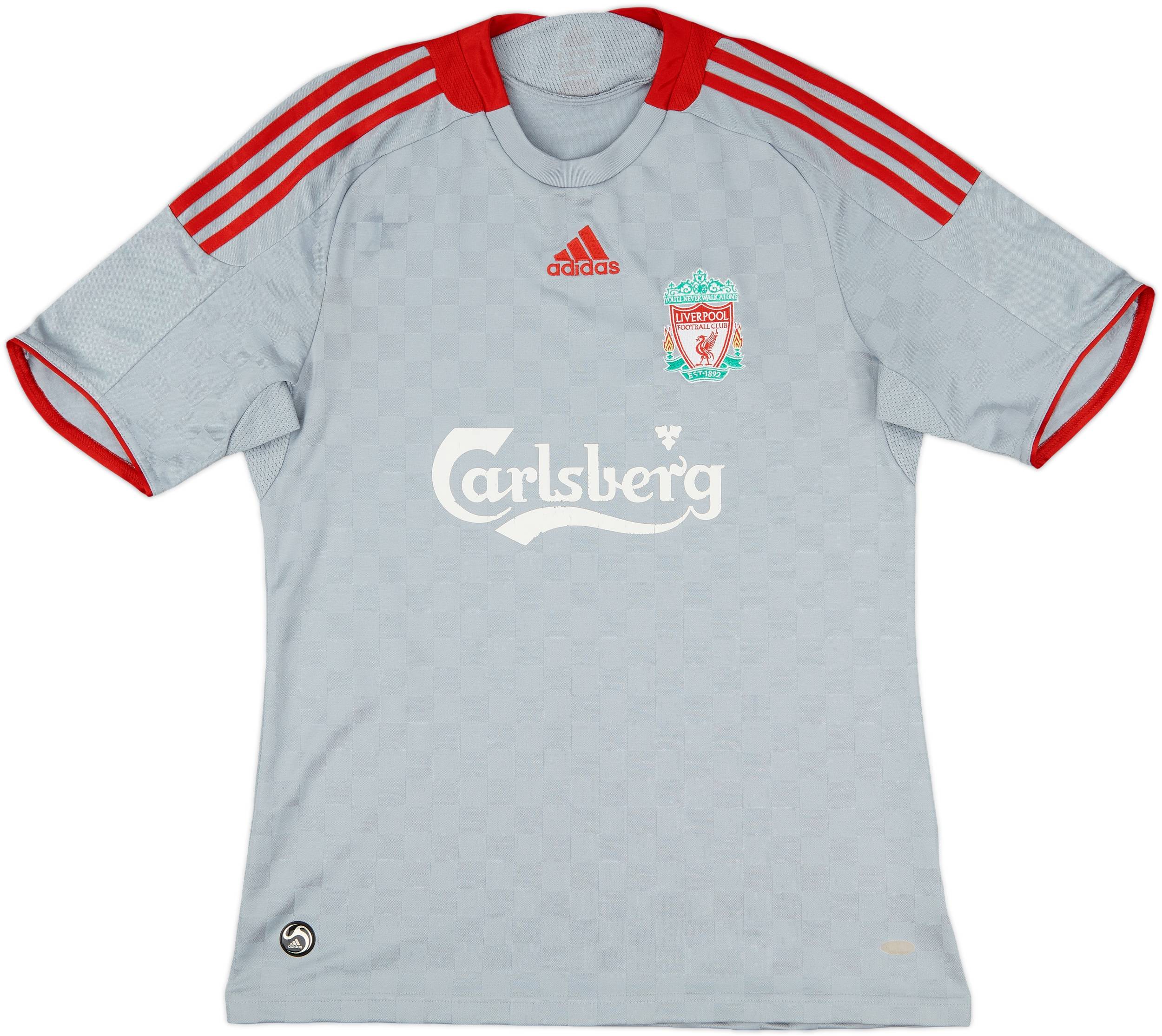 パーツ Gerrard 2008-09 Liverpool Away Shirt Gerrard #8 - 6/10 - (M)