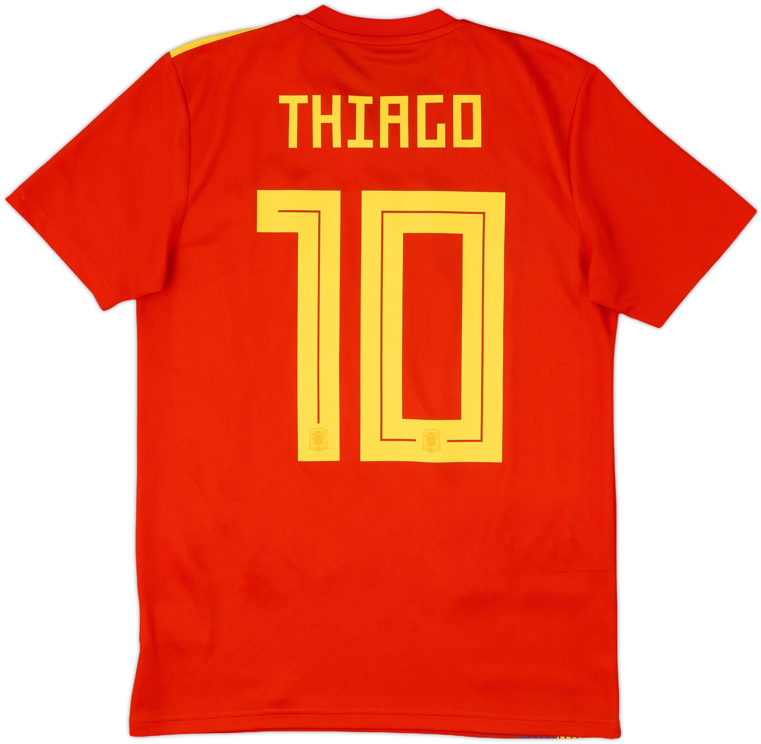 2018-19 Spain Home Shirt Thiago #10 - 8/10 - (S)