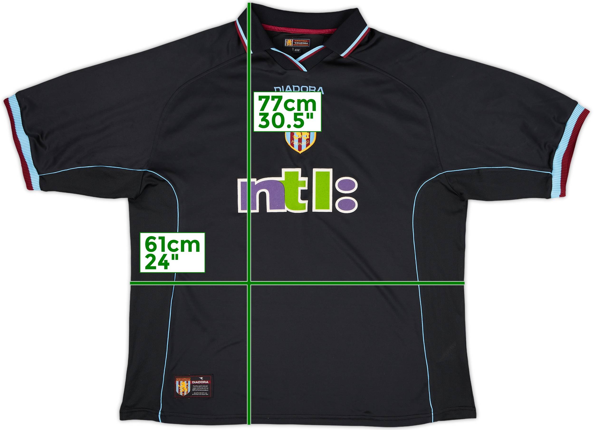 2000-01 Aston Villa Away Shirt Angel #8 - 8/10 - (XL)