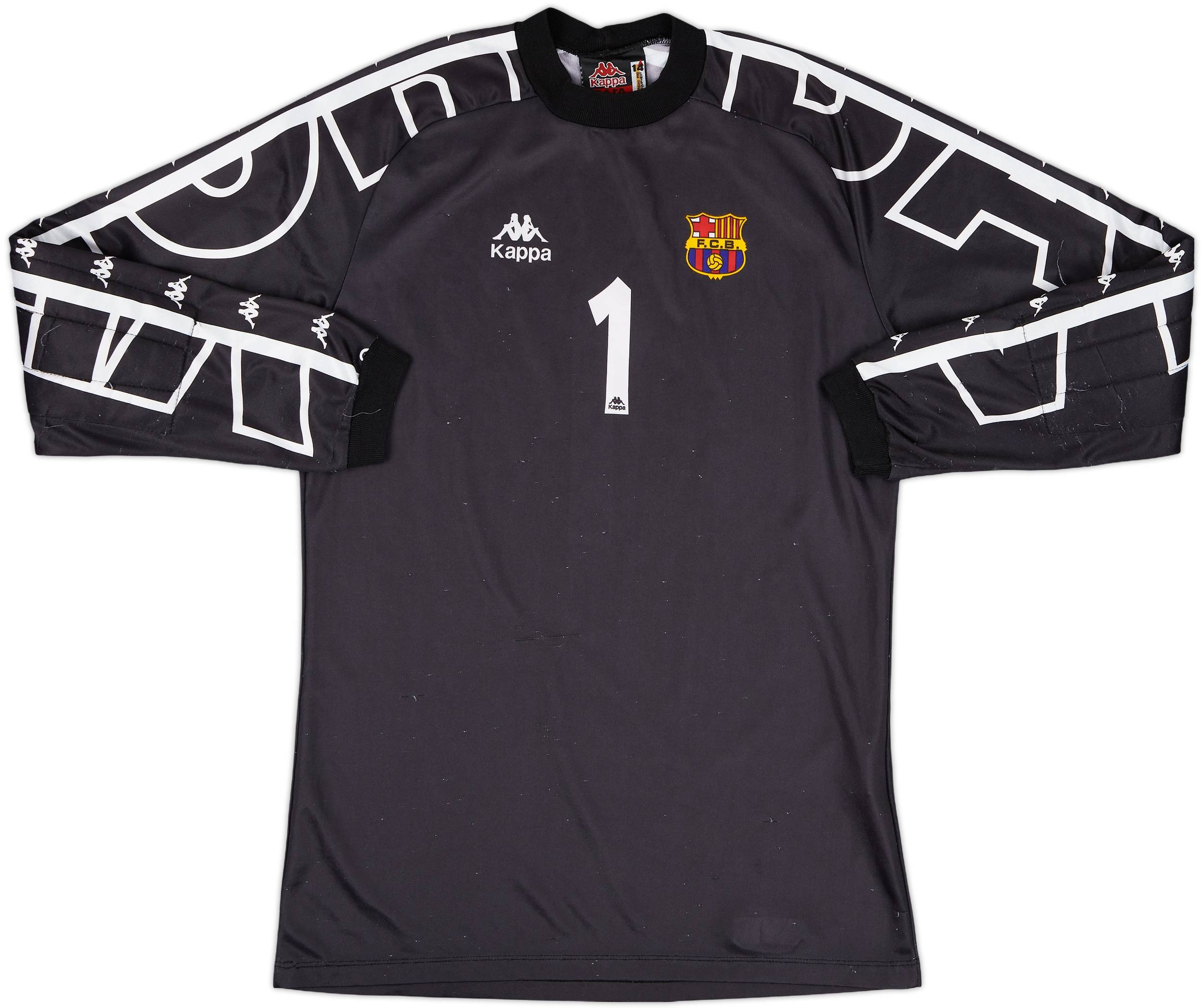 1997-98 Barcelona GK Shirt Vitor Baia #1 - 6/10 - (XL.Boys)