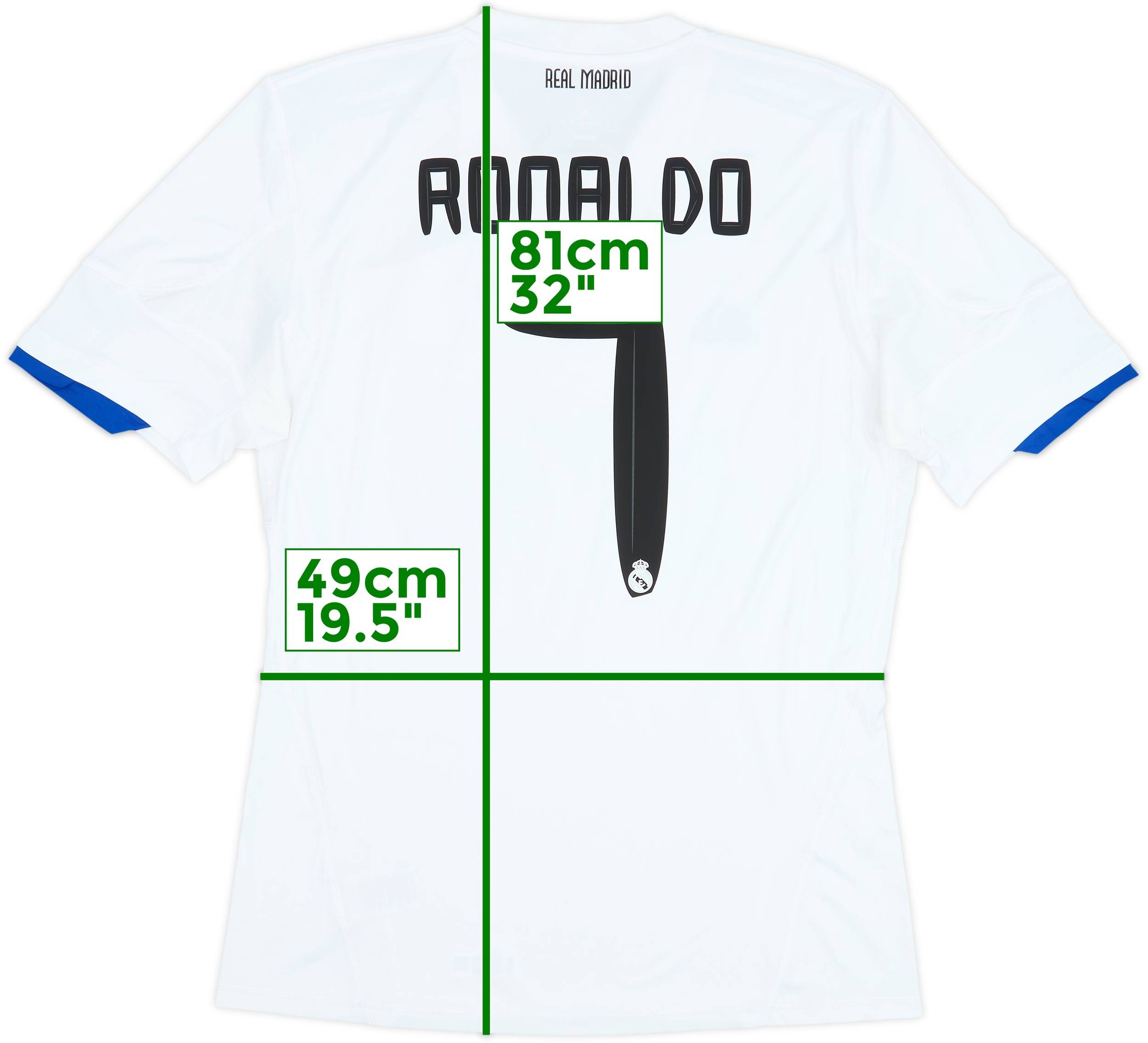2010-11 Real Madrid Home Shirt Ronaldo #7 - 8/10 - (L)