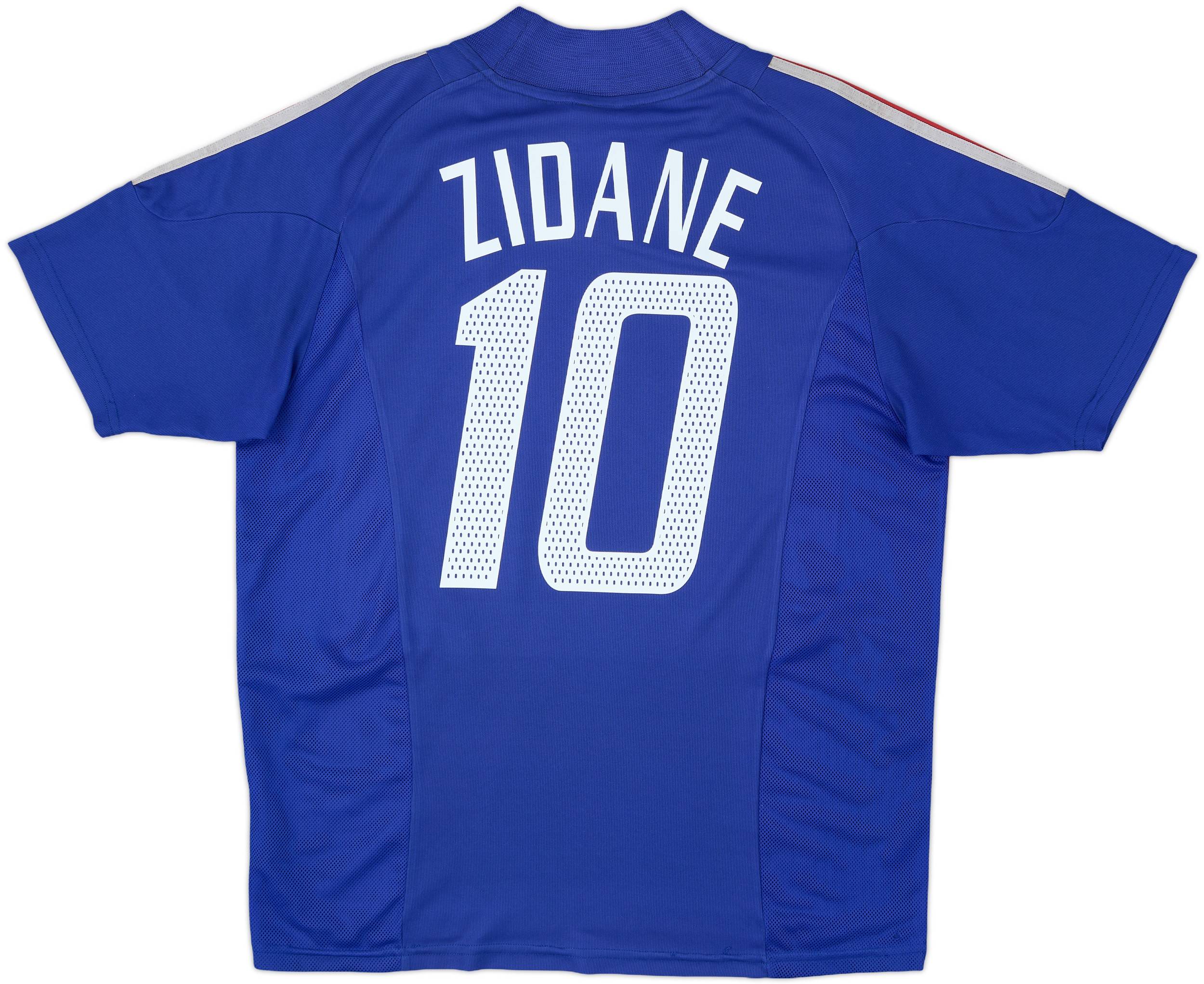 2002-04 France Home Shirt Zidane #10 - 5/10 - (M)