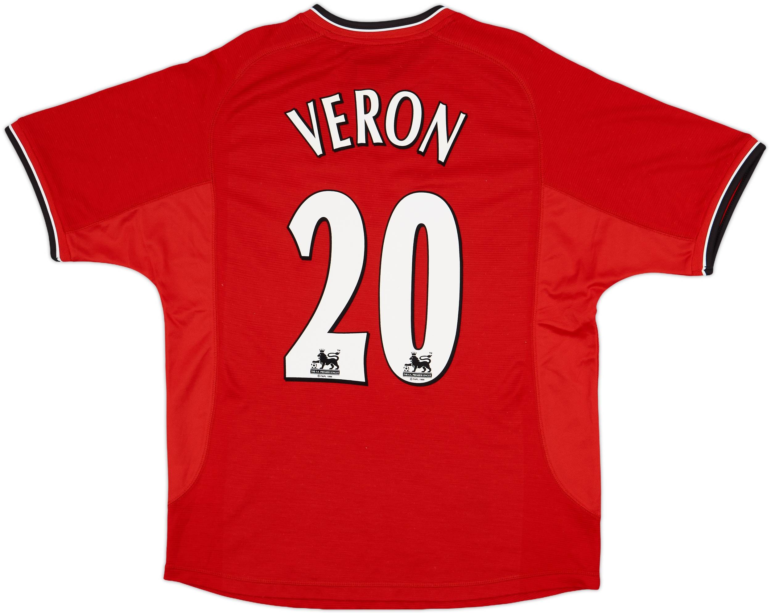 2000-02 Manchester United Home Shirt Veron #20 - 8/10 - (L)