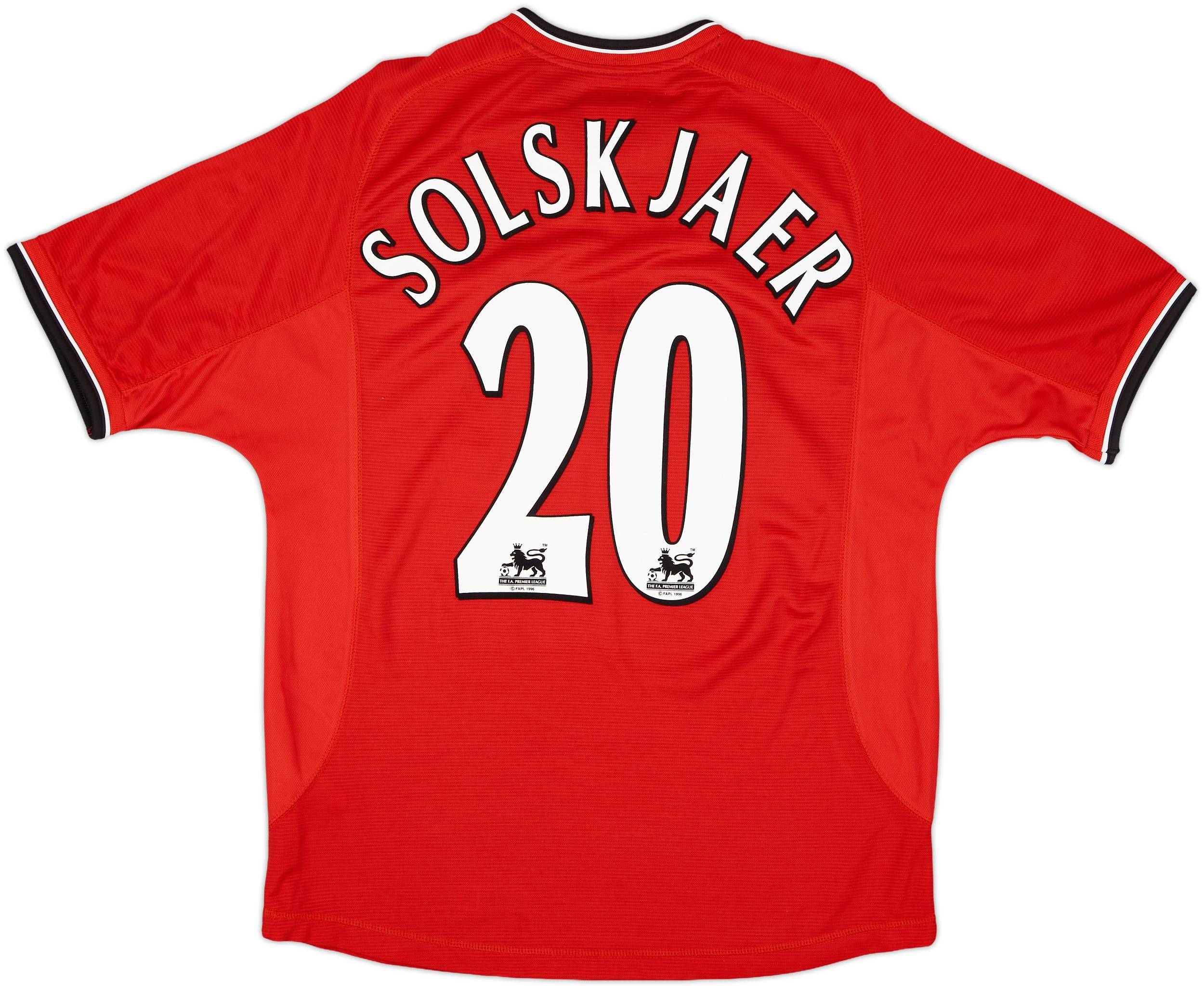2000-02 Manchester United Home Shirt Solskjaer #20 - 10/10 - (M)