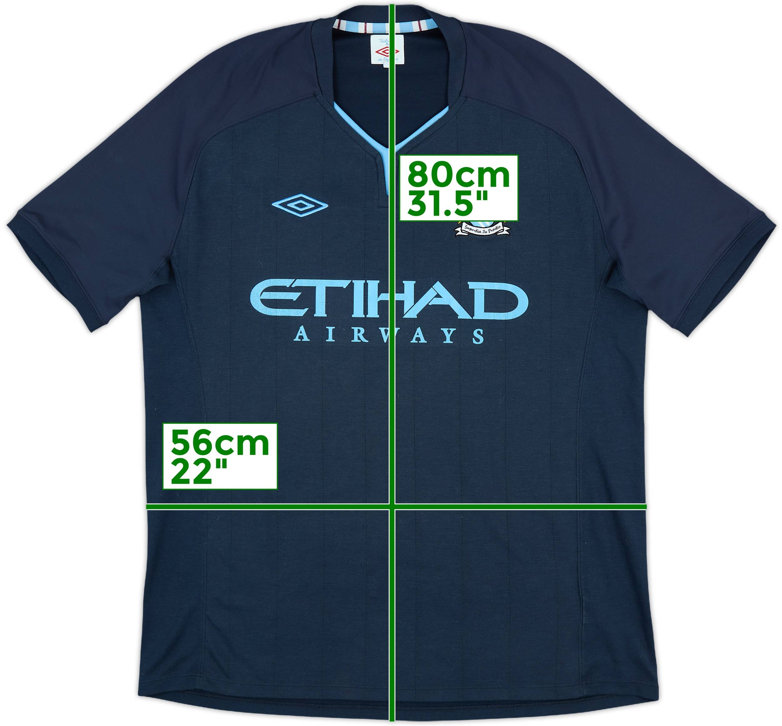 2010-12 Manchester City Away Shirt Toure Yaya #42 - 7/10 - (XL)