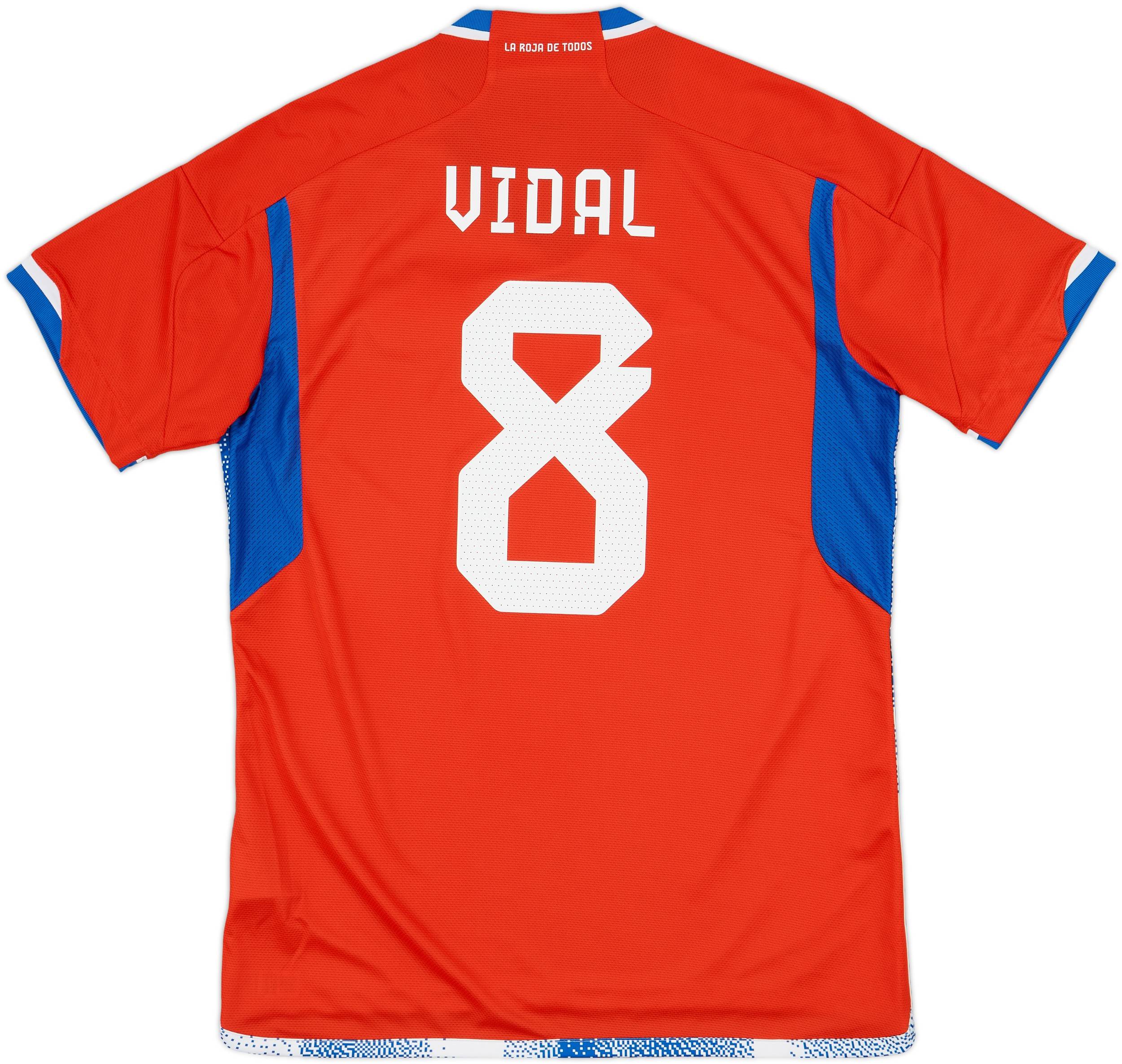 2022-23 Chile Home Shirt Vidal #8 - 10/10 - (L)